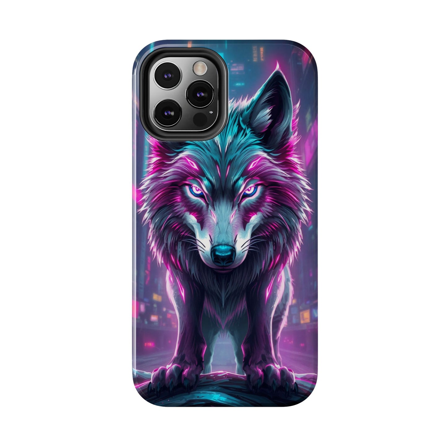 Fierce Wolf Phone Case - Tough & Vibrant Design for Animal Lovers