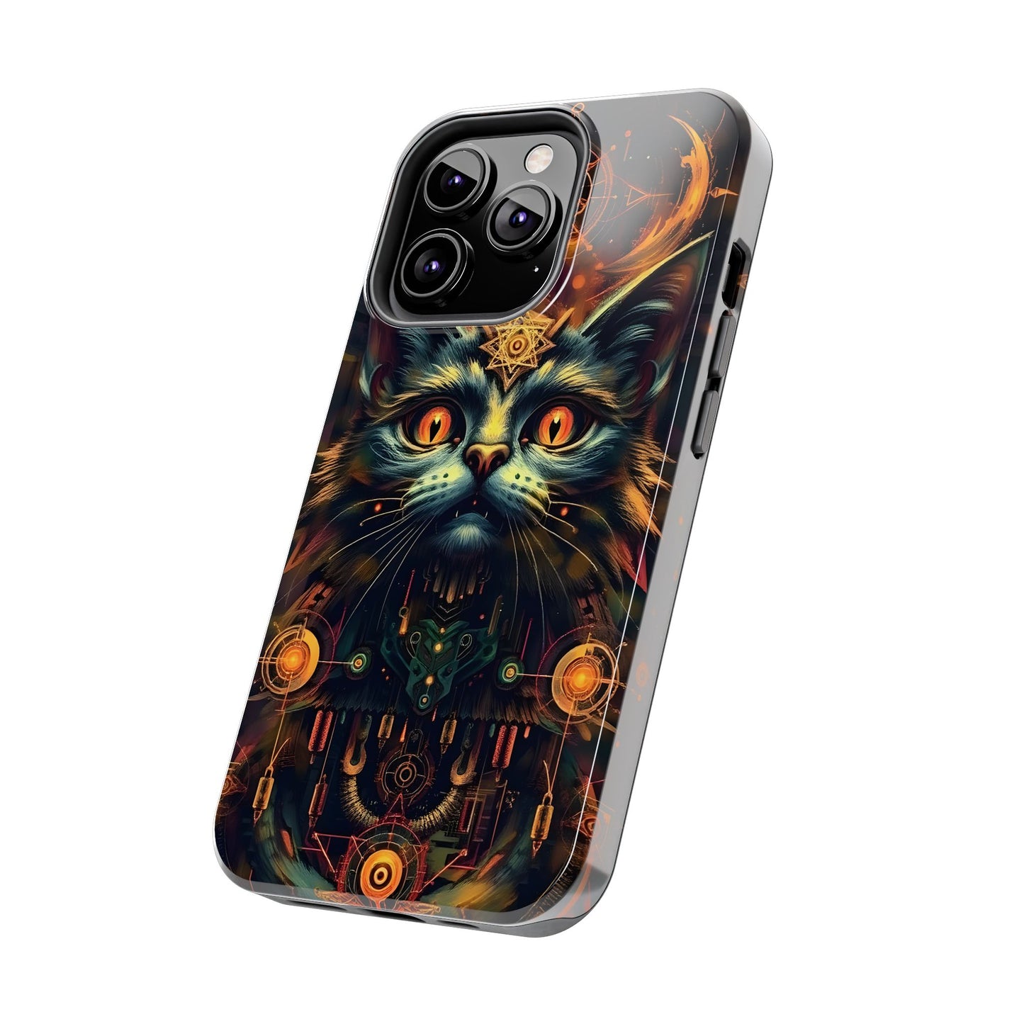 Mystical Cat Queen Tough Phone Case – Unique Protection for Cat Lovers - for iPhone