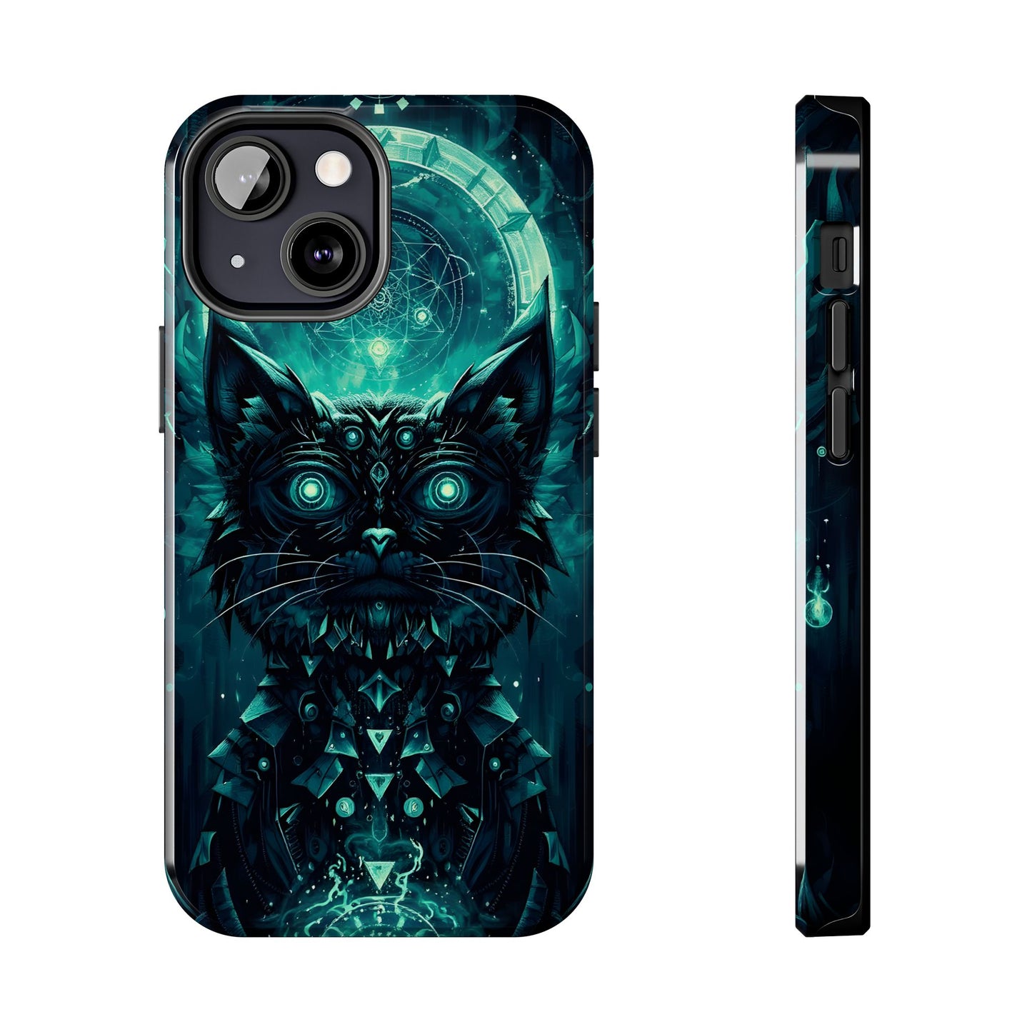 Mystical Dark Cat Phone Case - Tough Protective Cover for Cat Lovers - for iPhone