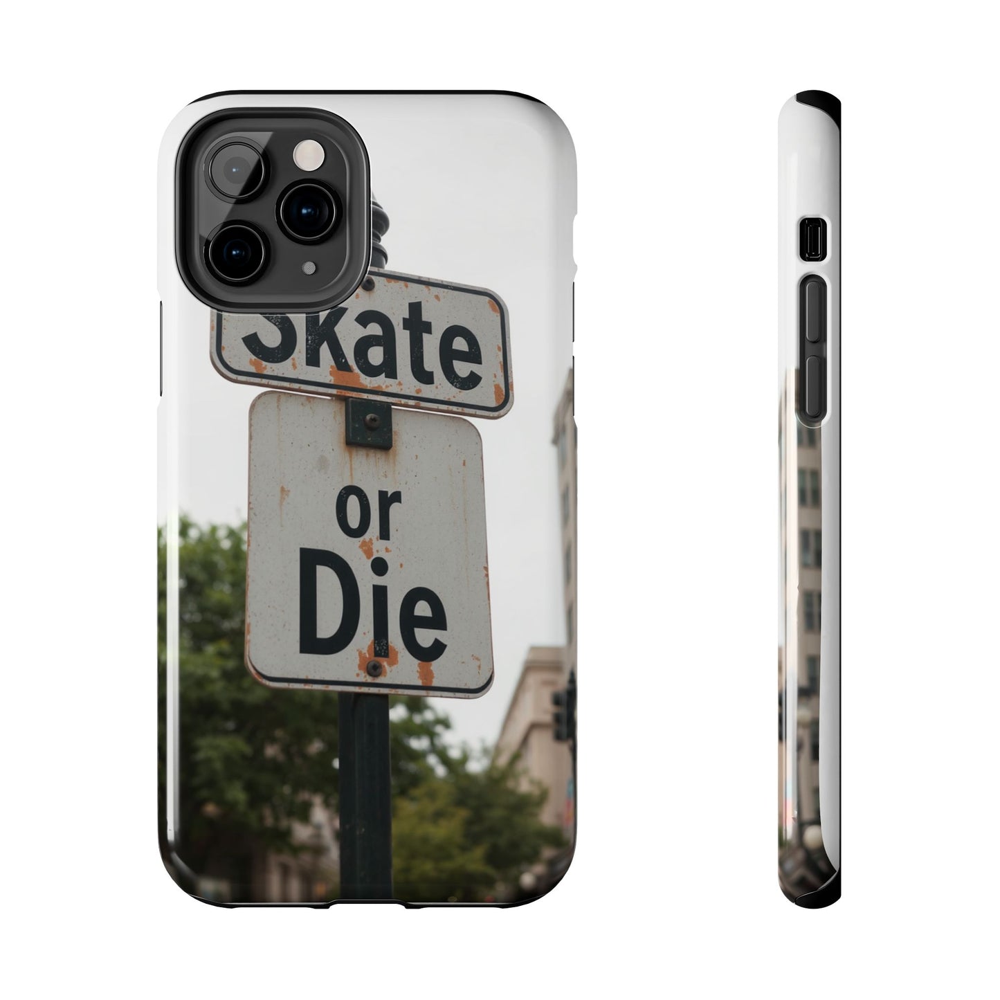 Skate or Die Tough Phone Case - Durable Protection for Skaters