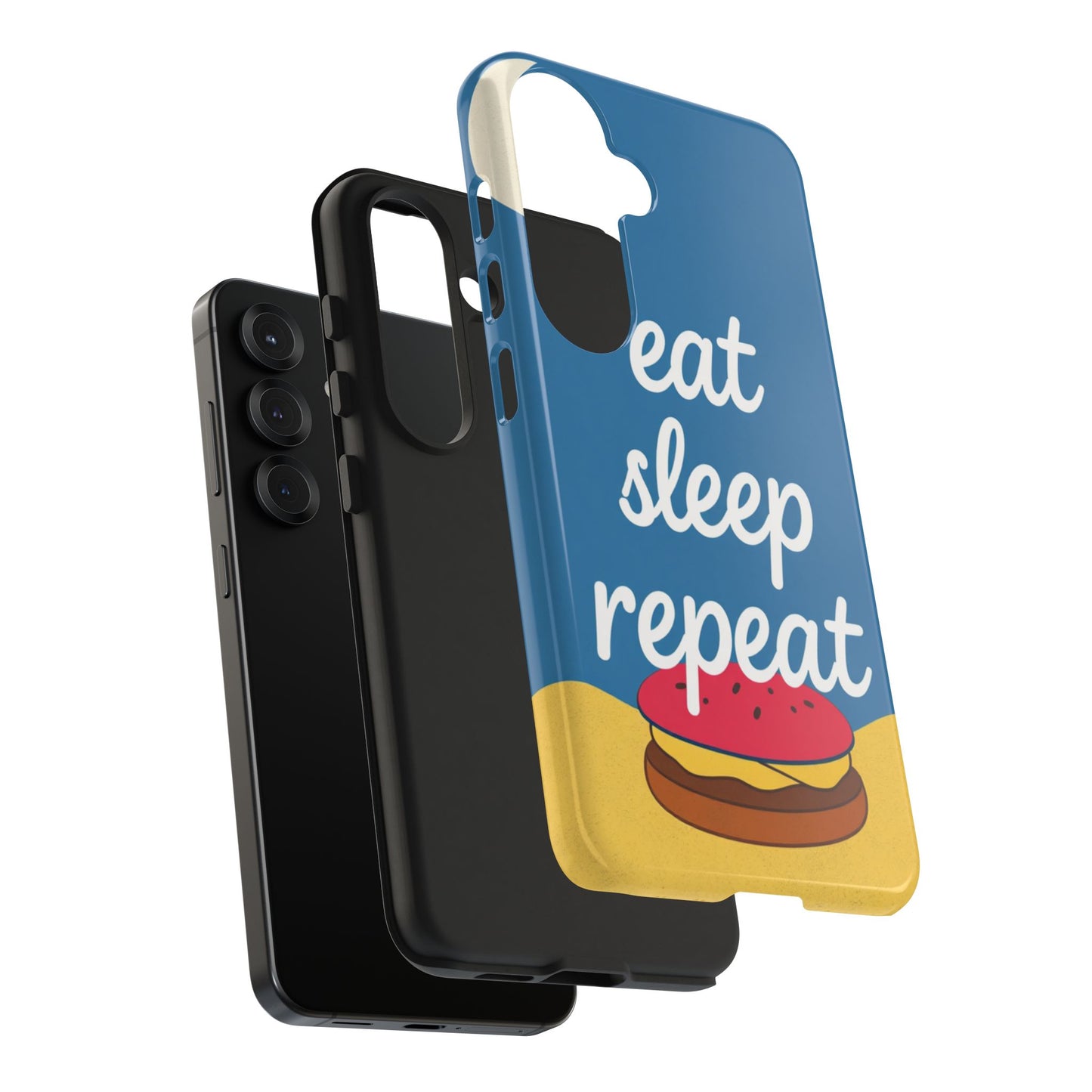 Eat, Sleep, Repeat Phone Case – Fun & Durable Tough Phone Cases for Food Lovers