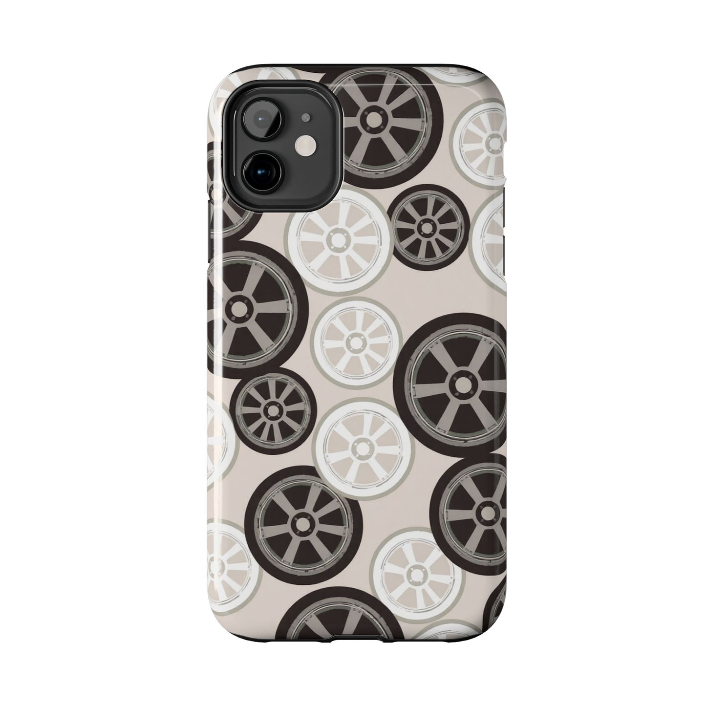 Racing Wheel Design Tough Phone Case – Durable Protection for Automotive Enthusiasts