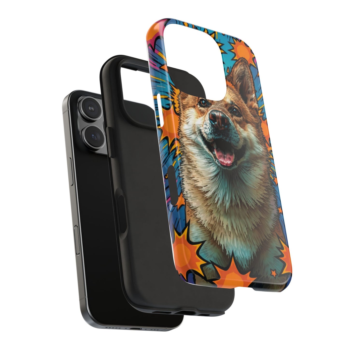 Vibrant Corgi Tough Phone Case - Fun Design for Pet Lovers