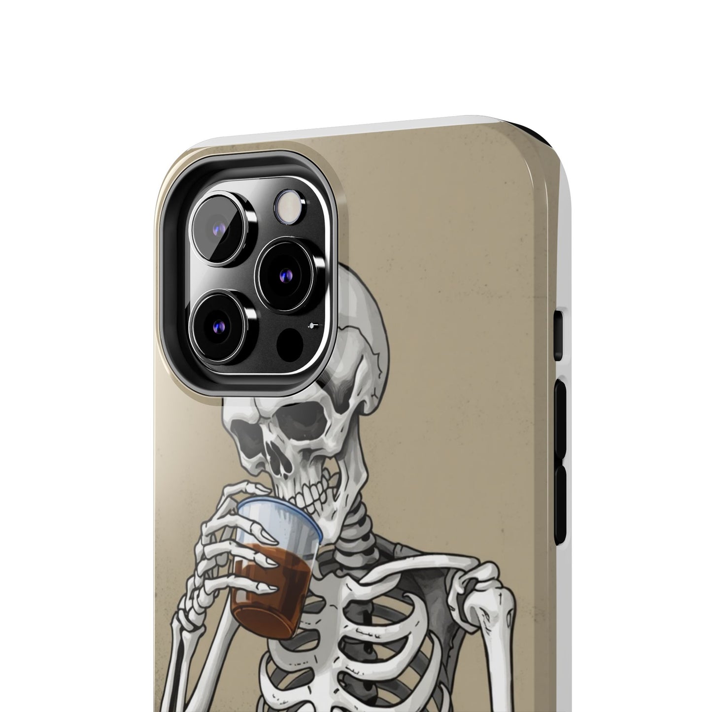 Funny Skeleton Phone Case - 'Same Soul, Different Day' Tough Cover