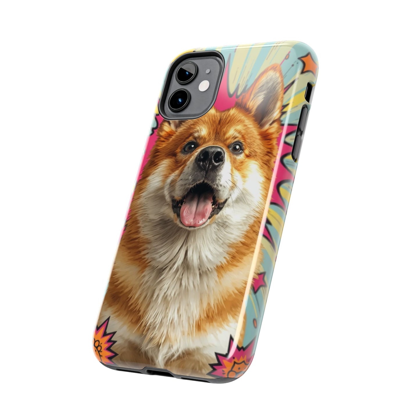 Playful Dog Tough Phone Case - Durable & Stylish Pet Lover Gift