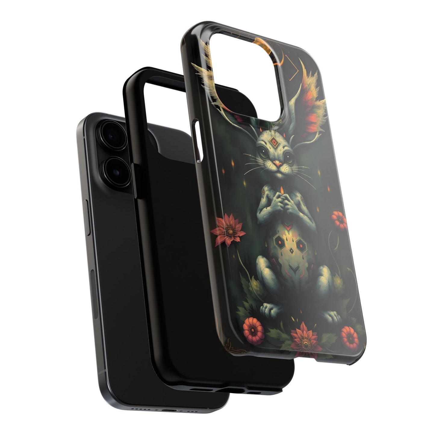 Artistic Rabbit Phone Cases - Unique and Durable Design of Mystical Bunny - for iPhone