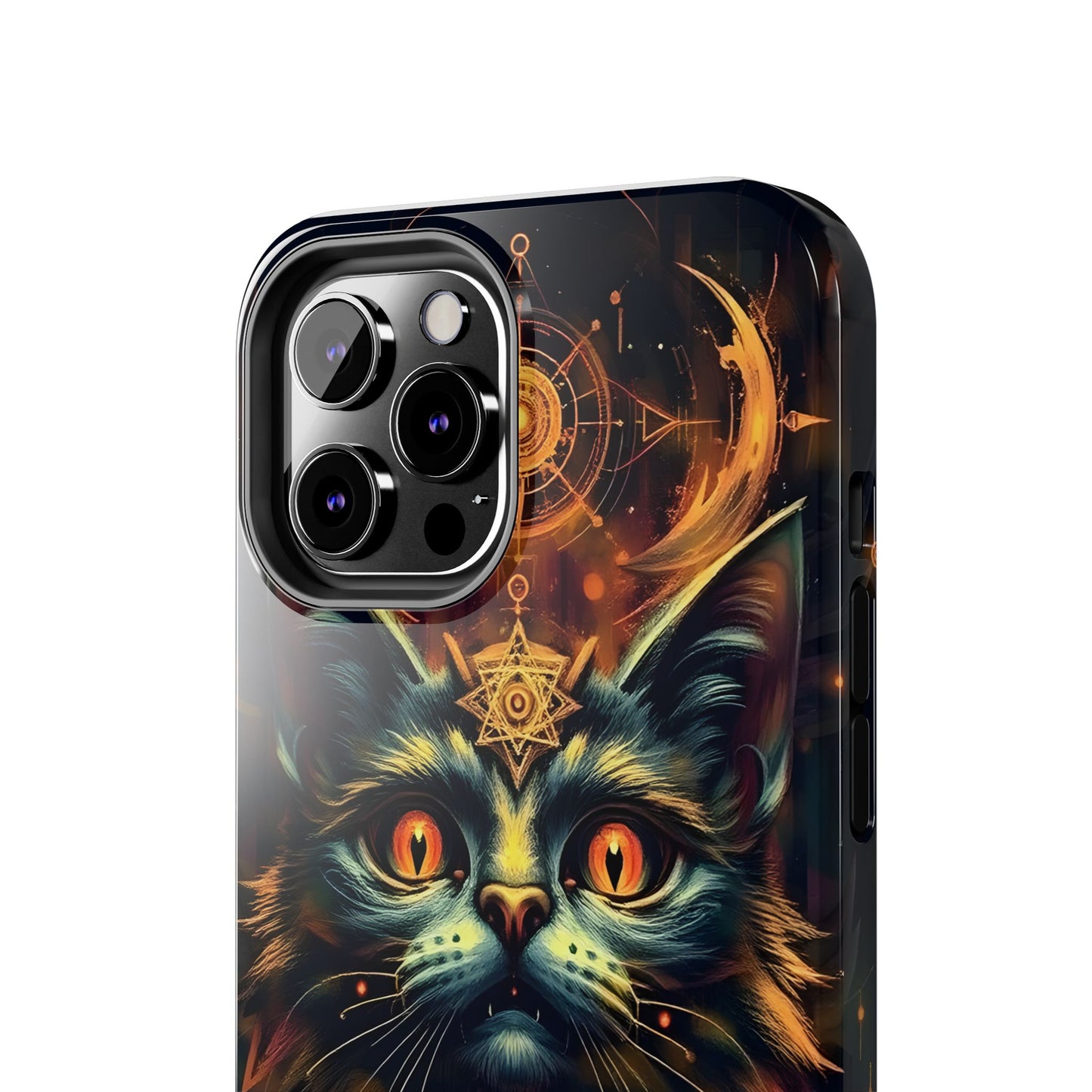 Mystical Cat Queen Tough Phone Case – Unique Protection for Cat Lovers - for iPhone