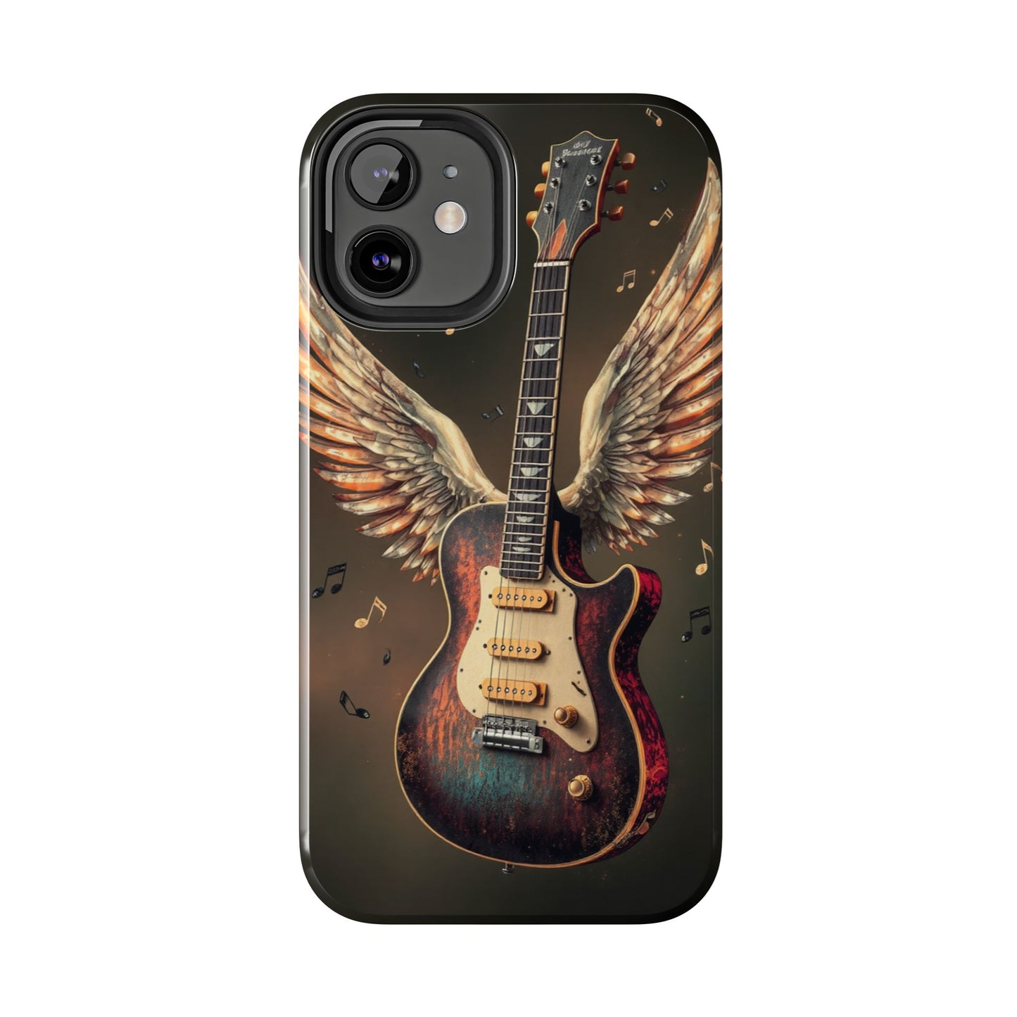 Inspirational Guitar Wing Phone Case - Tough Protection for Music Lovers