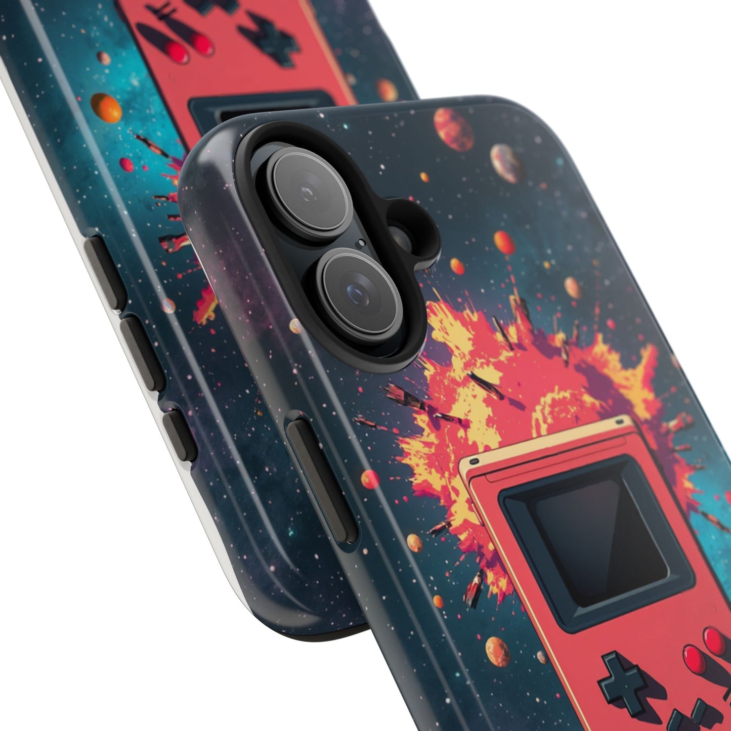 Retro Gaming Tough Phone Case - Space Adventure Design