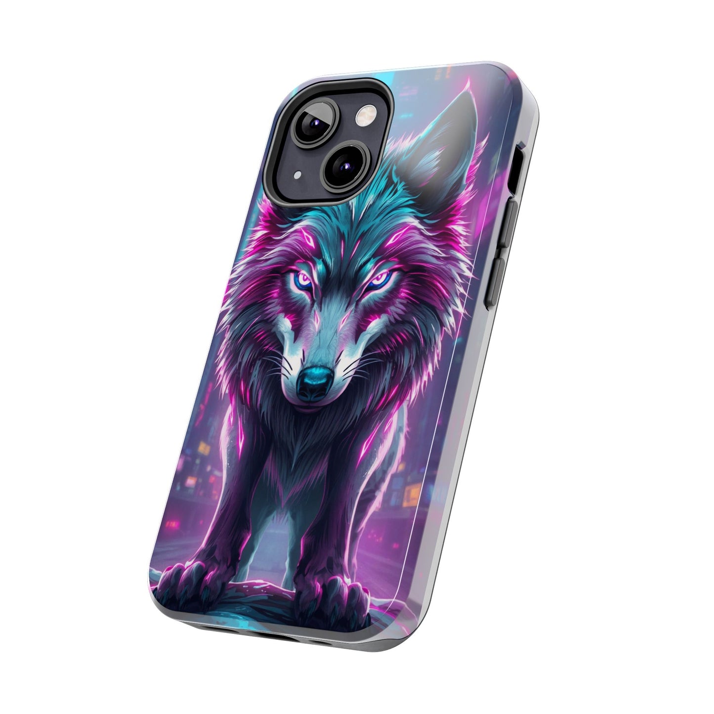 Fierce Wolf Phone Case - Tough & Vibrant Design for Animal Lovers