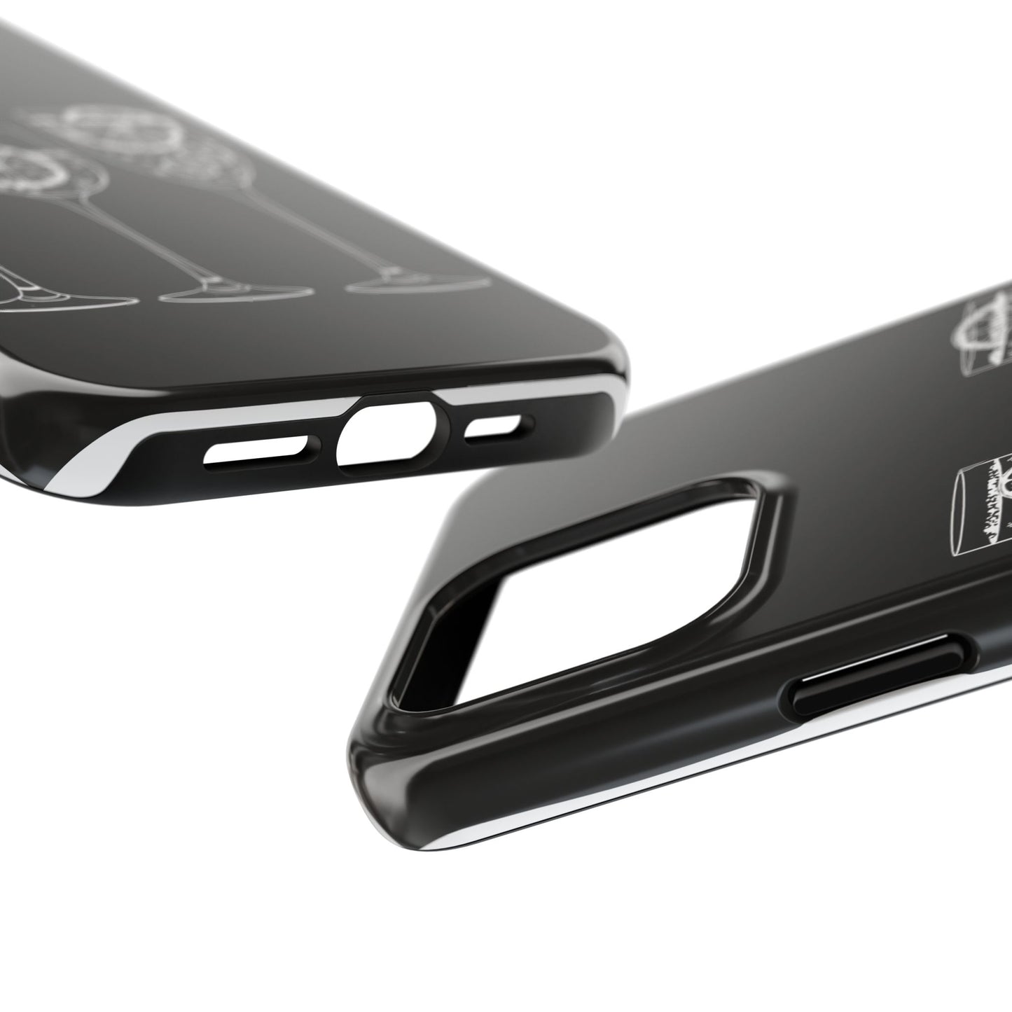 Stylish Tough Phone Cases with Citrus Glass Design, Protective Cases for Parties, Summer Events, and Everyday Use