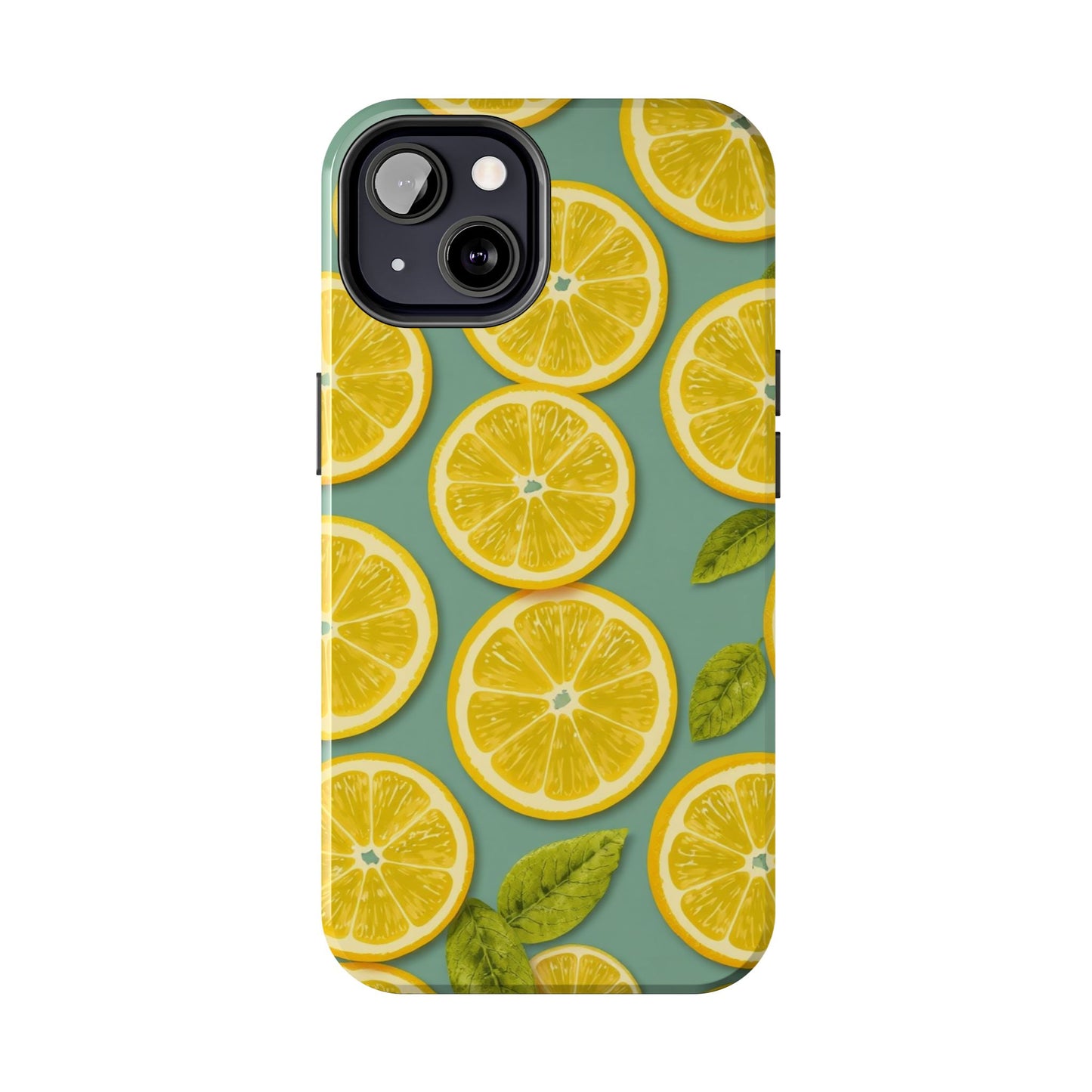 Tough Lemon Pattern Phone Case - Vibrant Citrus Design for Summer Vibes - for iPhone