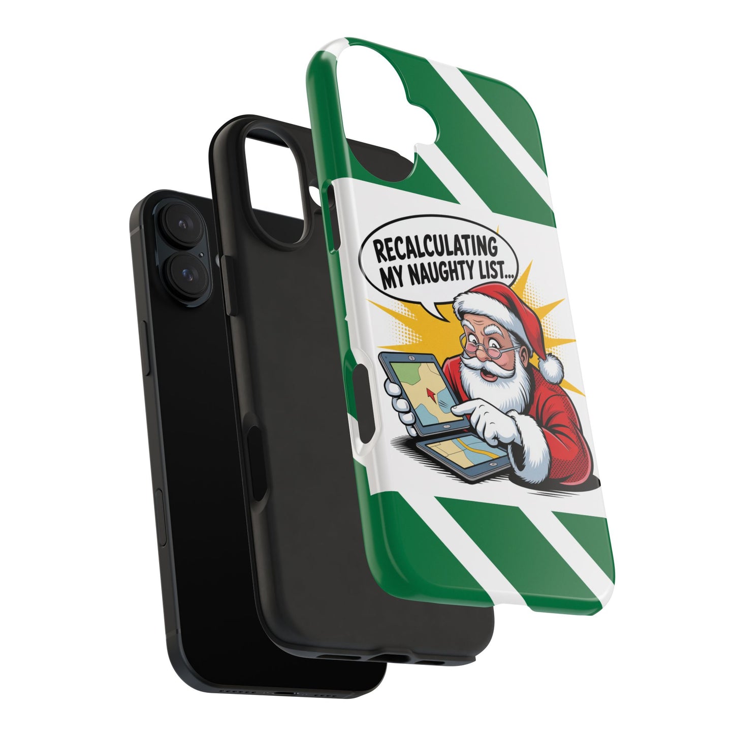 Santa Naughty List Phone Case - Tough & Fun Holiday Protection