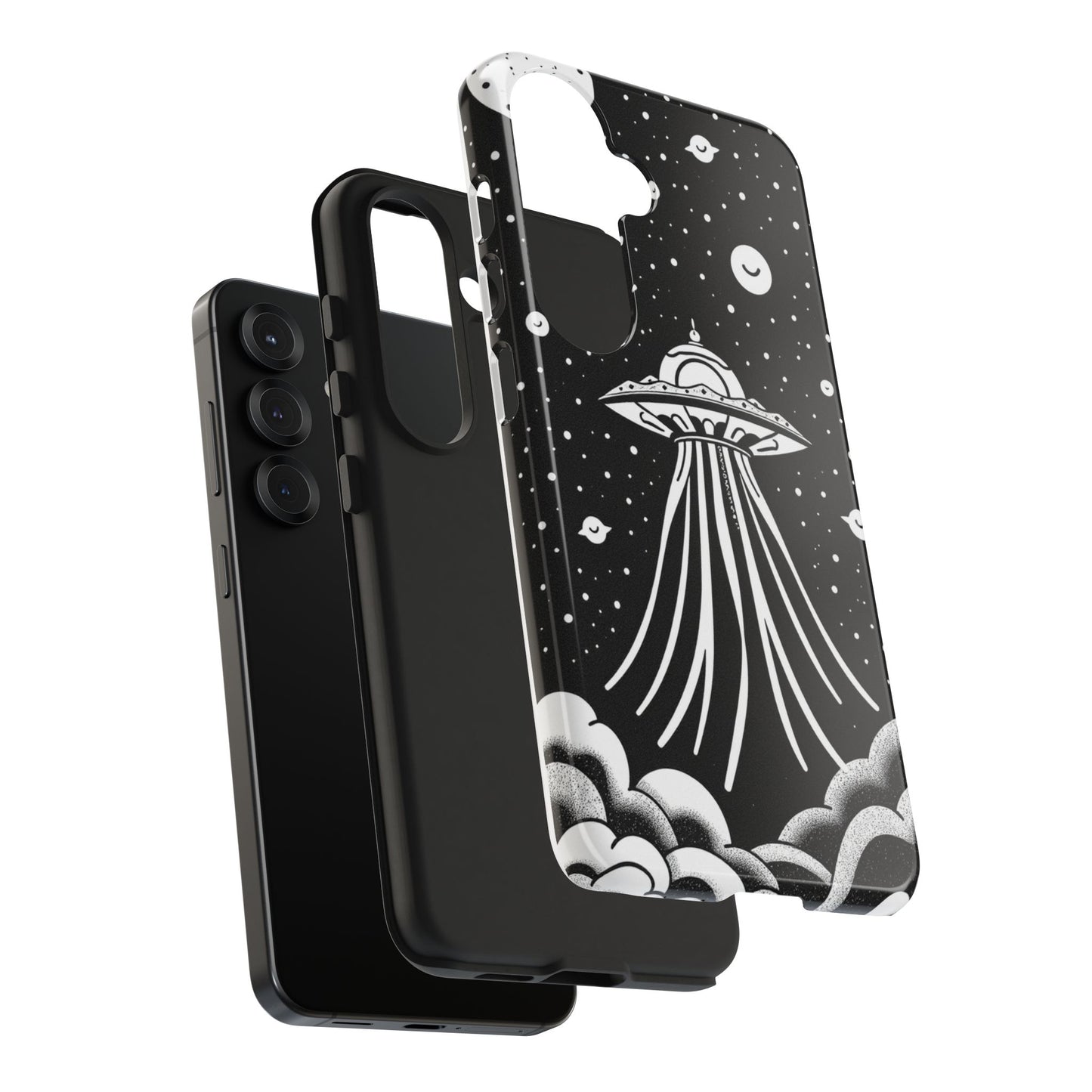 Galaxy UFO Tough Phone Case - Durable Protection with Unique Space Design