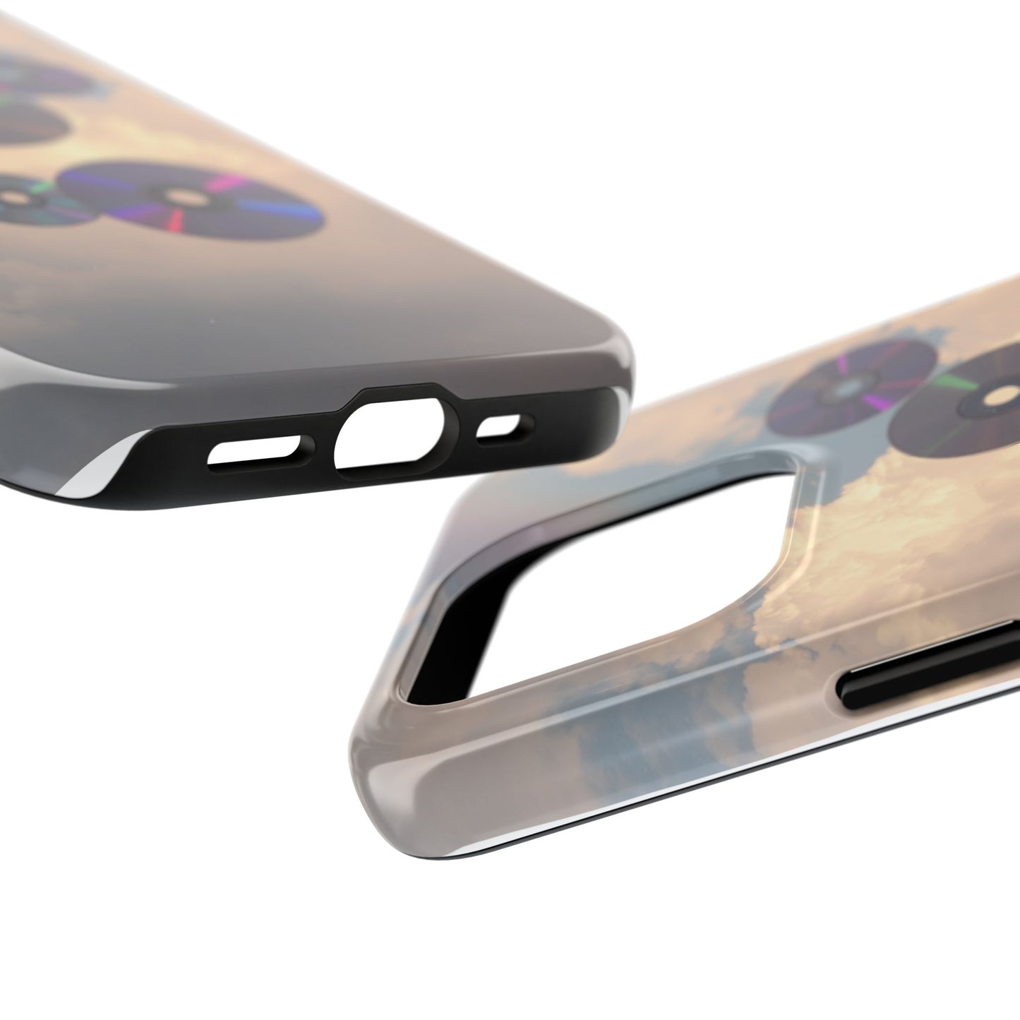 Vibrant Cloud CD Tough Phone Case - Durable and Stylish