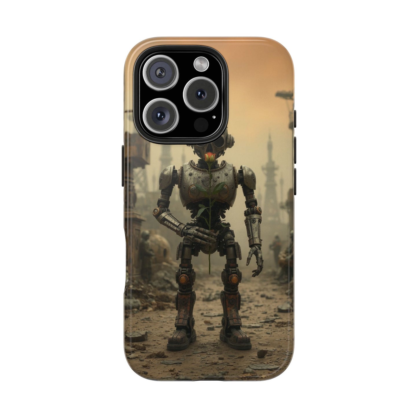 Robotic Sentinel Tough Phone Case - Durable Protector for Sci-Fi Lovers