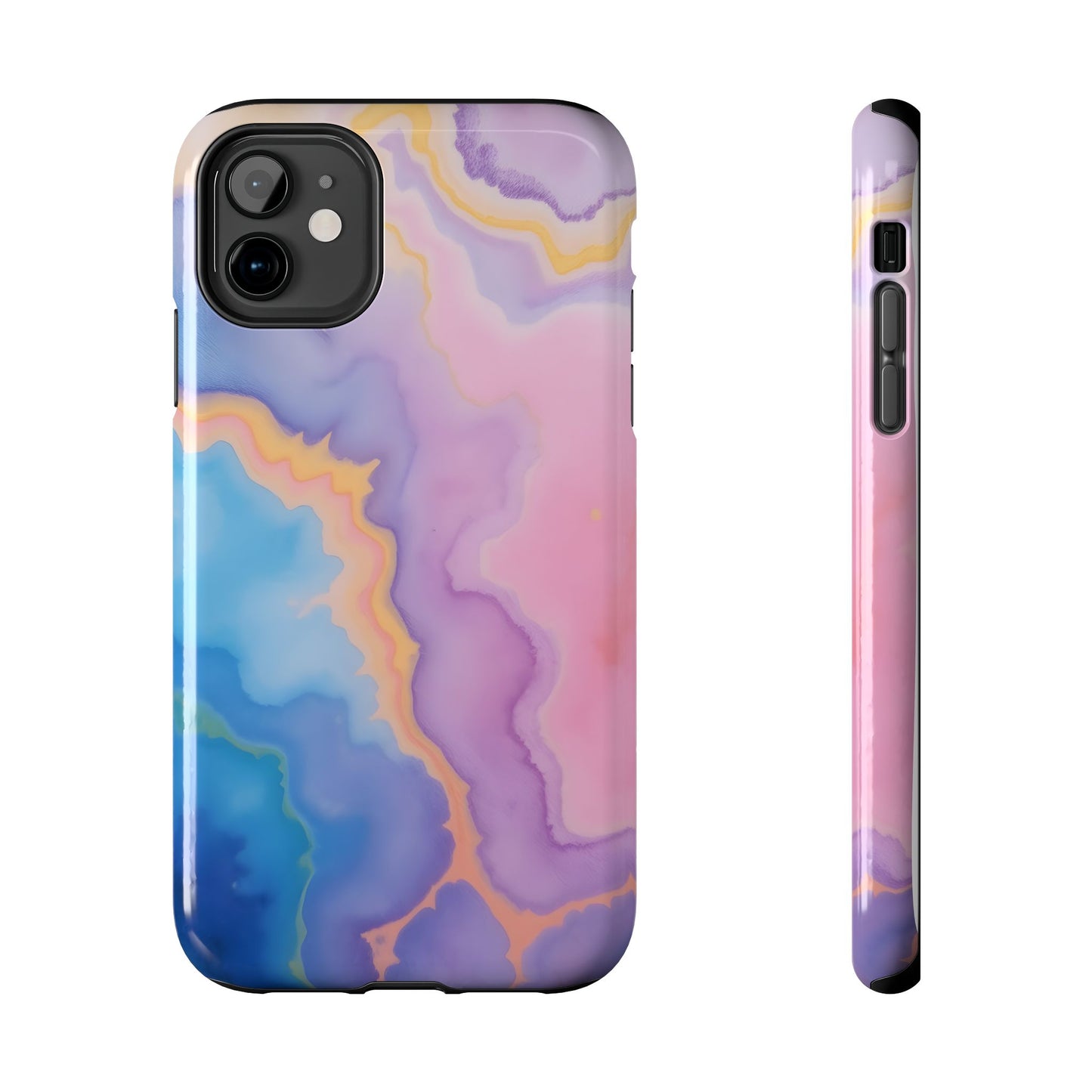 Watercolor Abstract Colors Tough Phone Case - Protective Cover for iPhone