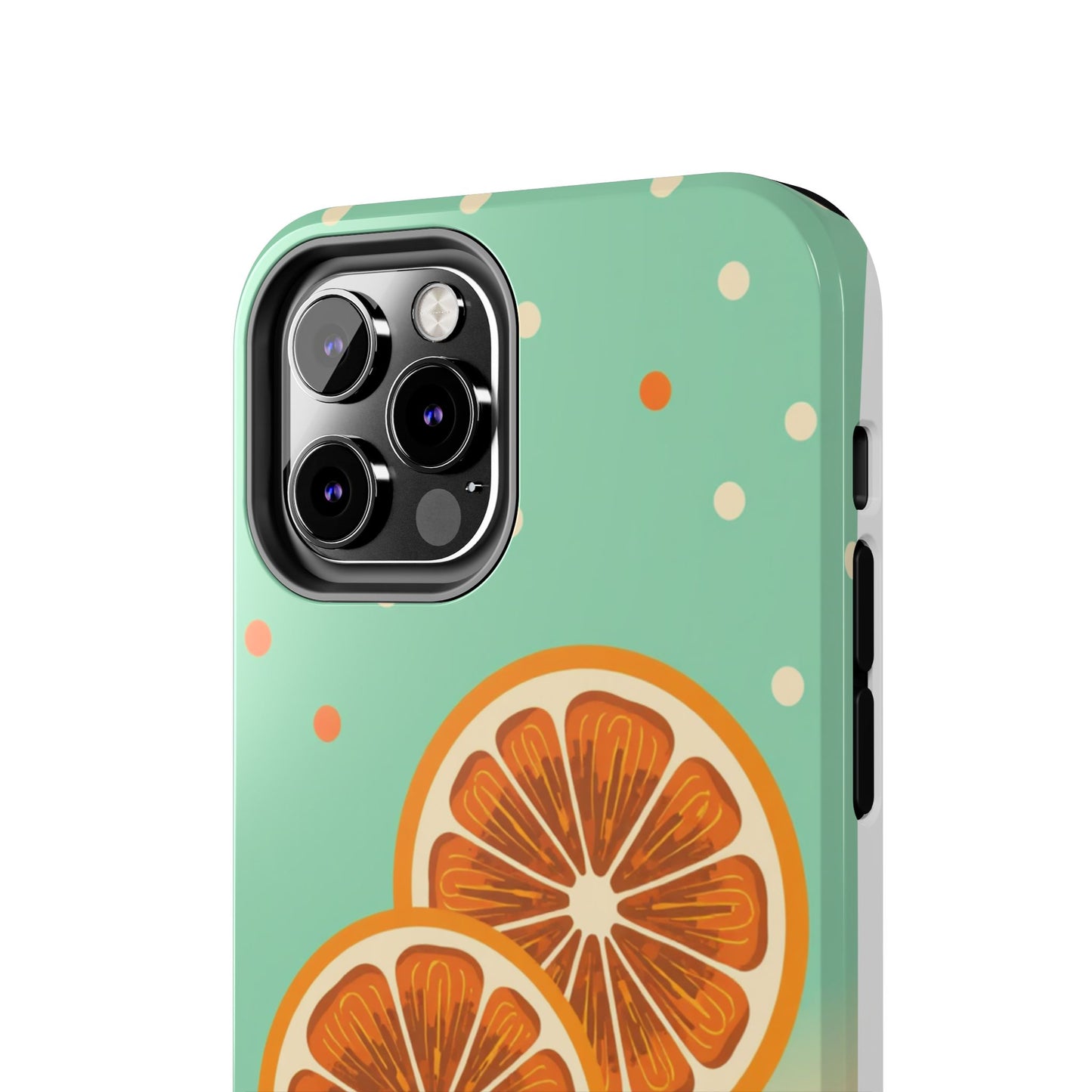 Citrus Vibe Tough Phone Case - Fun Orange Slice Design