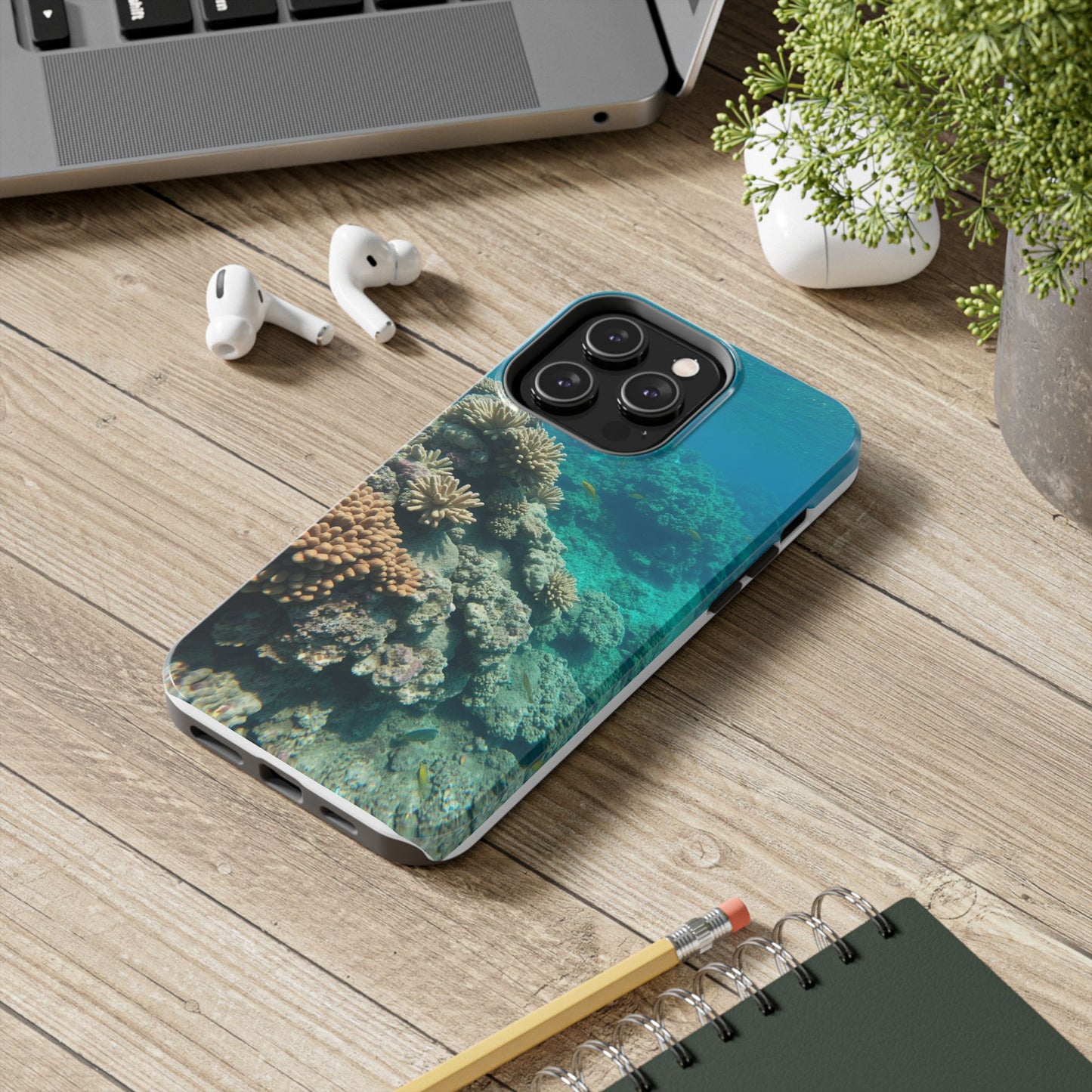 Coral Reef Tough Phone Case - Ocean Vibes Protection for Adventure Lovers