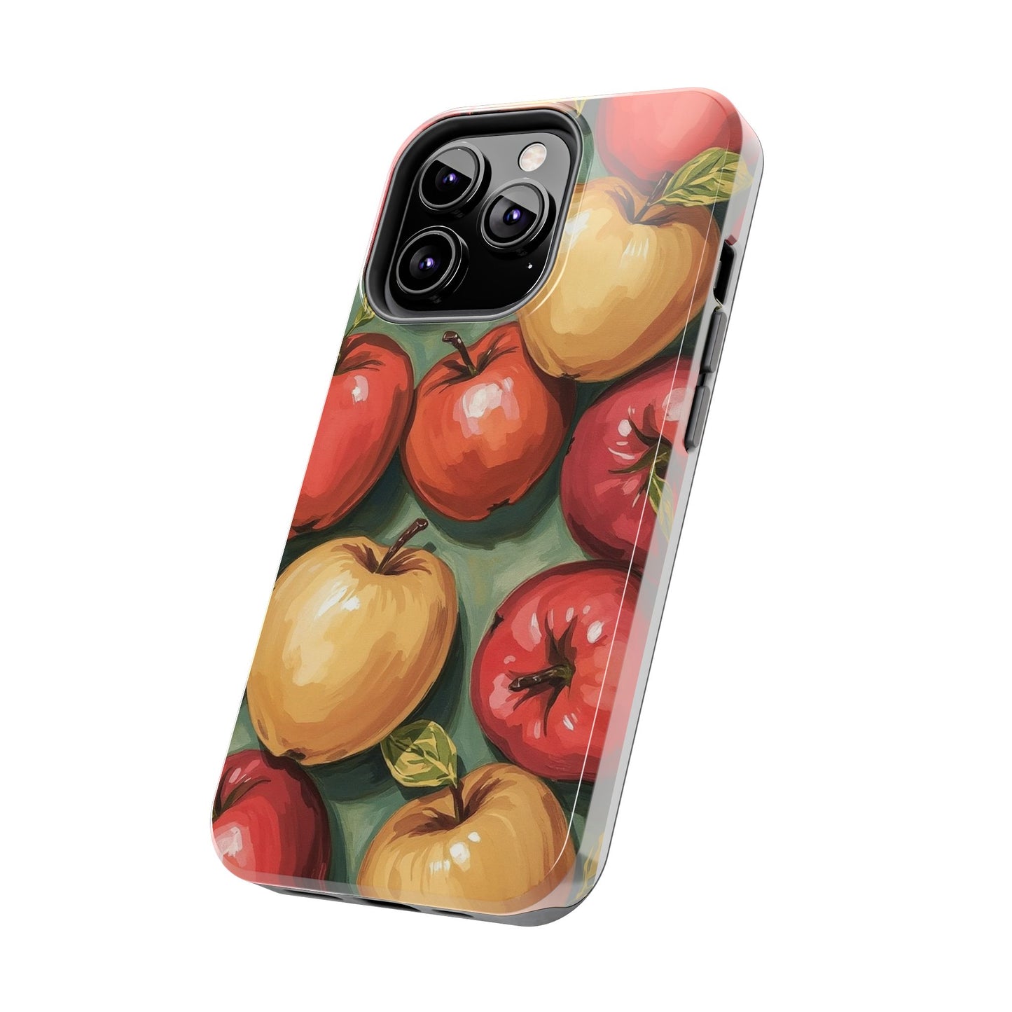 Colorful Painted Apples Art Tough Phone Case - Durable & Stylish Protection - for iPhone