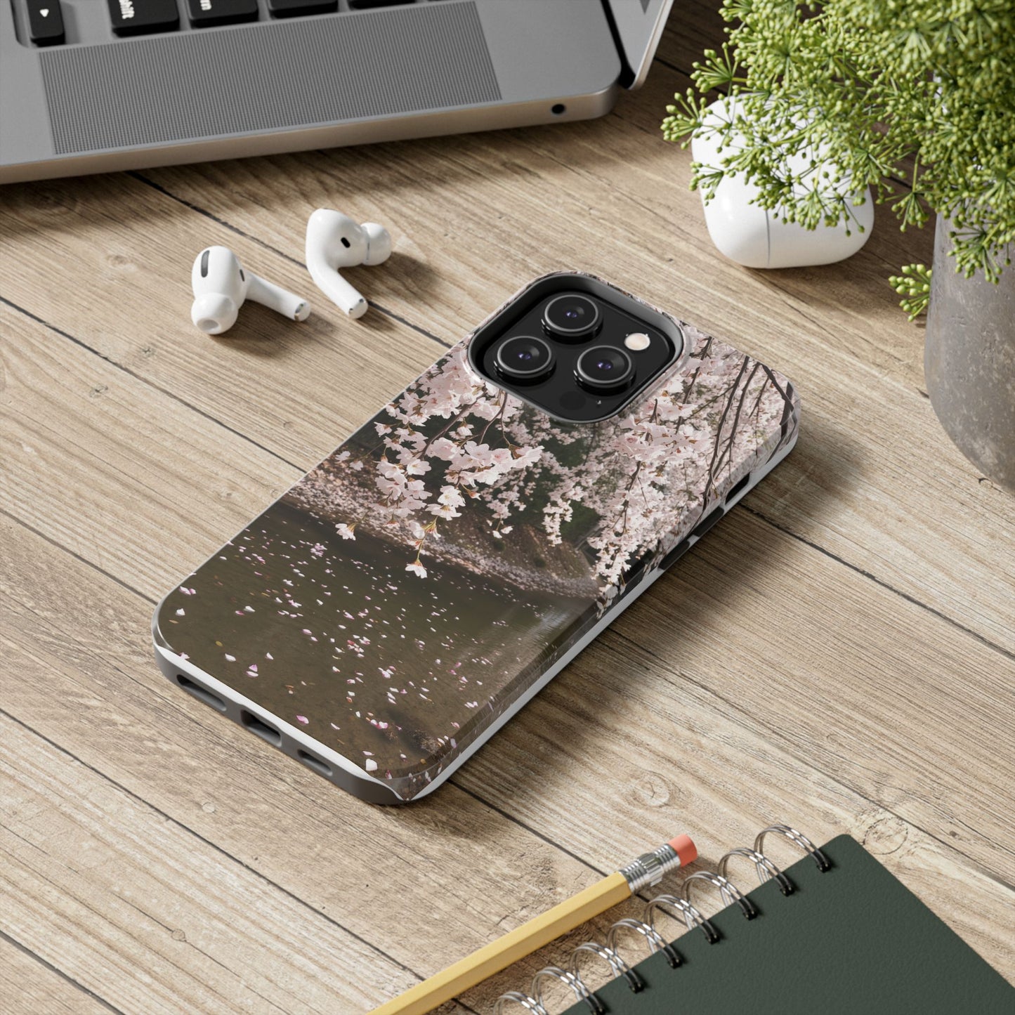 Cherry Blossom Tough Phone Cases - Durable Protection with Floral Serenity