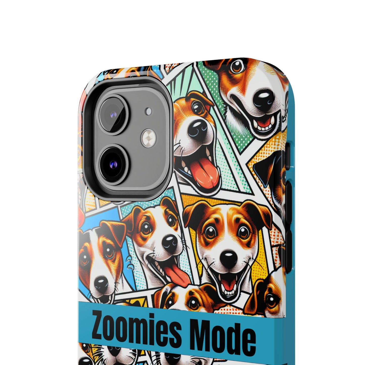 Zoomies Mode Jack Russell Tough Phone Case - Fun Dog Design Case for iPhone