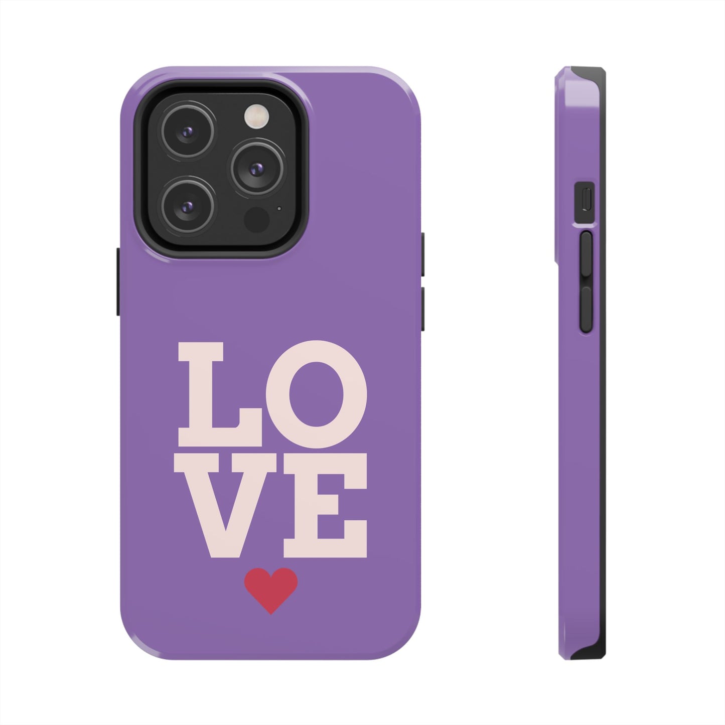 Purple Love Phone Case - Durable & Stylish Tough Case - for iPhone