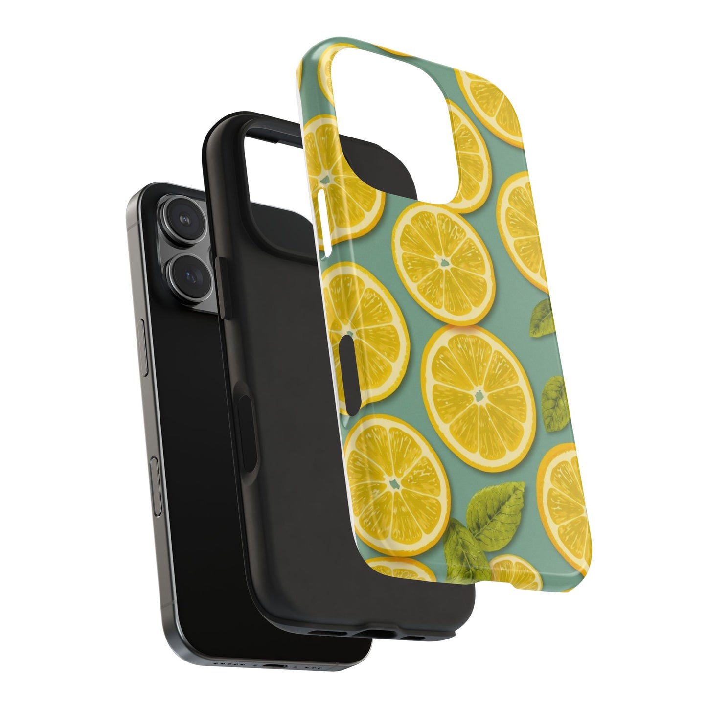 Tough Lemon Pattern Phone Case - Vibrant Citrus Design for Summer Vibes - for iPhone