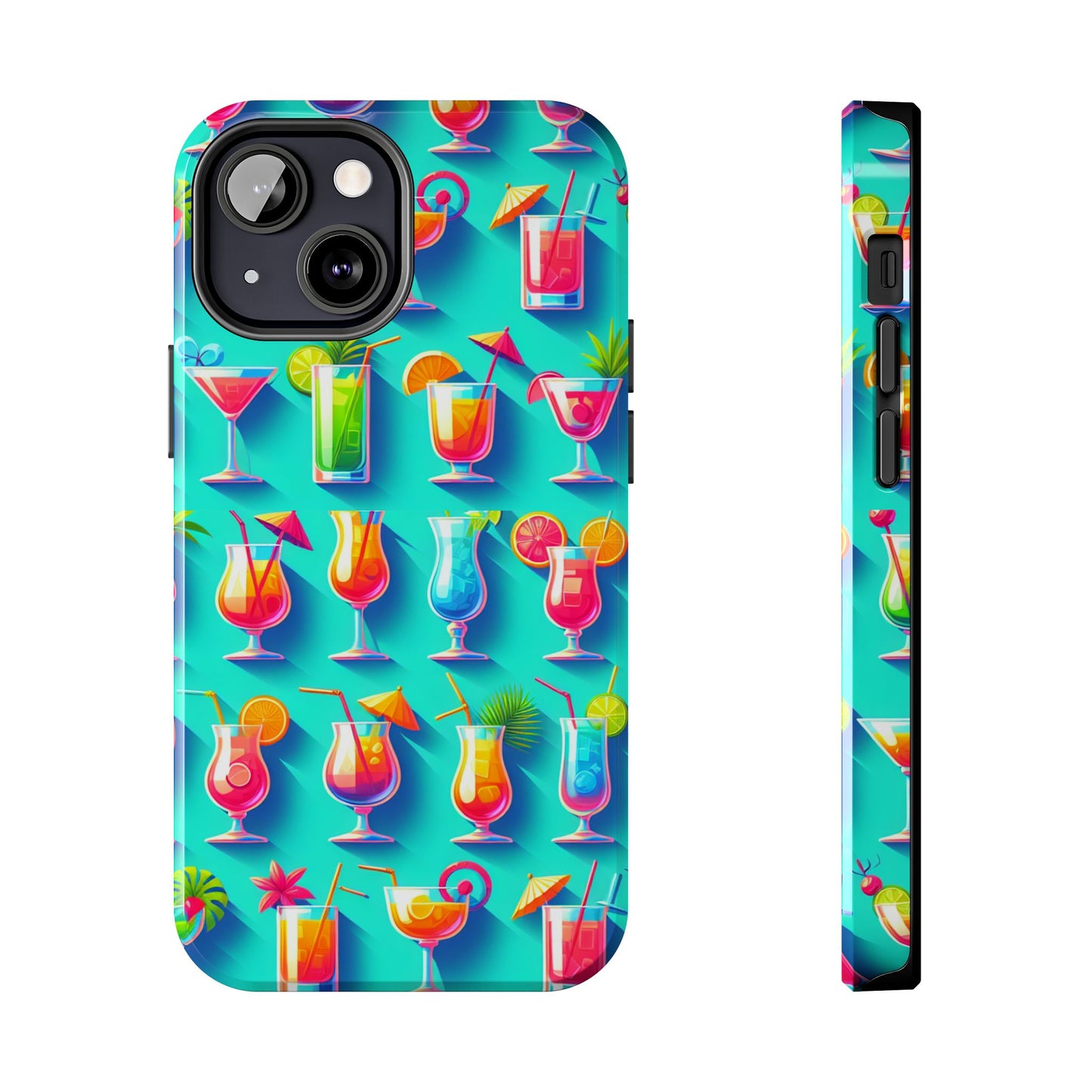 Cocktail Party Phone Case - Fun & Colorful Design for Summer Vibes - for iPhone