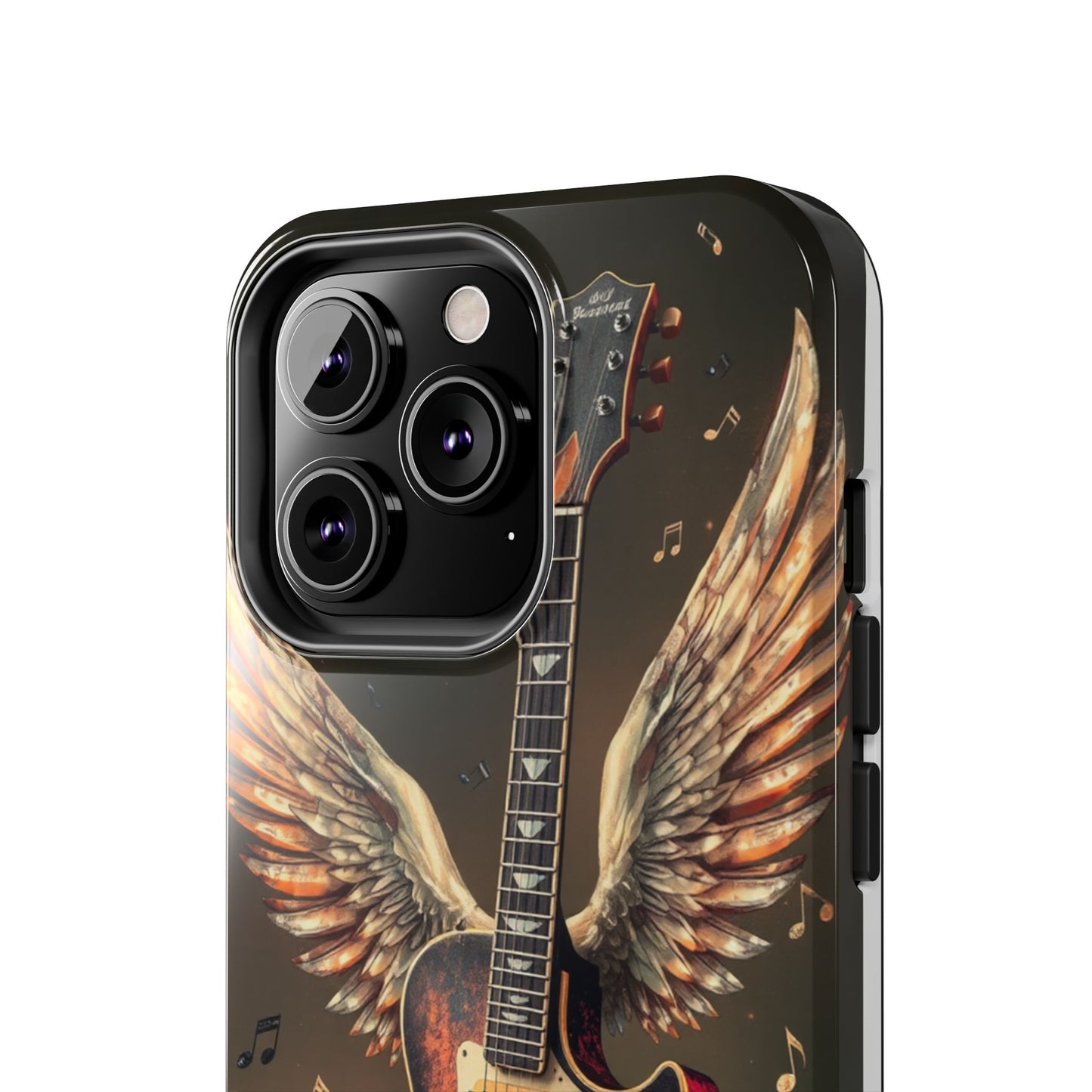 Inspirational Guitar Wing Phone Case - Tough Protection for Music Lovers