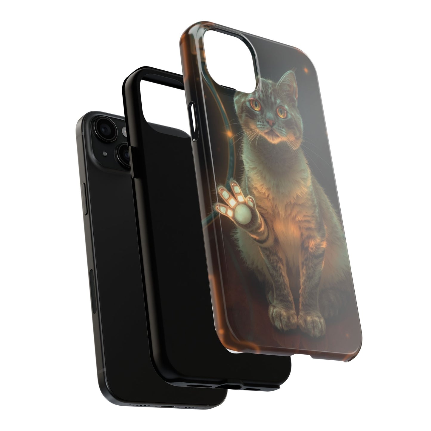 Whimsical Cat Phone Case | Tough Phone Cases for Cat Lovers, Pet Accessories, Gift for Cat Owners, Cute Phone Cover, Personalized Tech