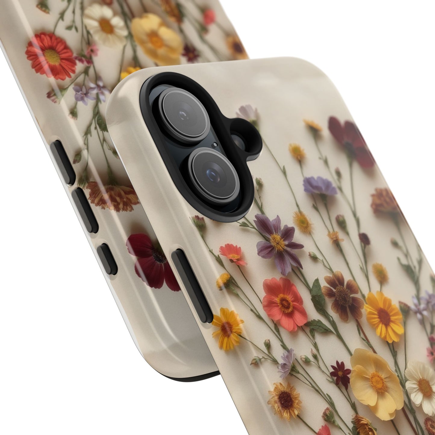 Floral Tough Phone Case - Durable Protection with Nature-Inspired Design