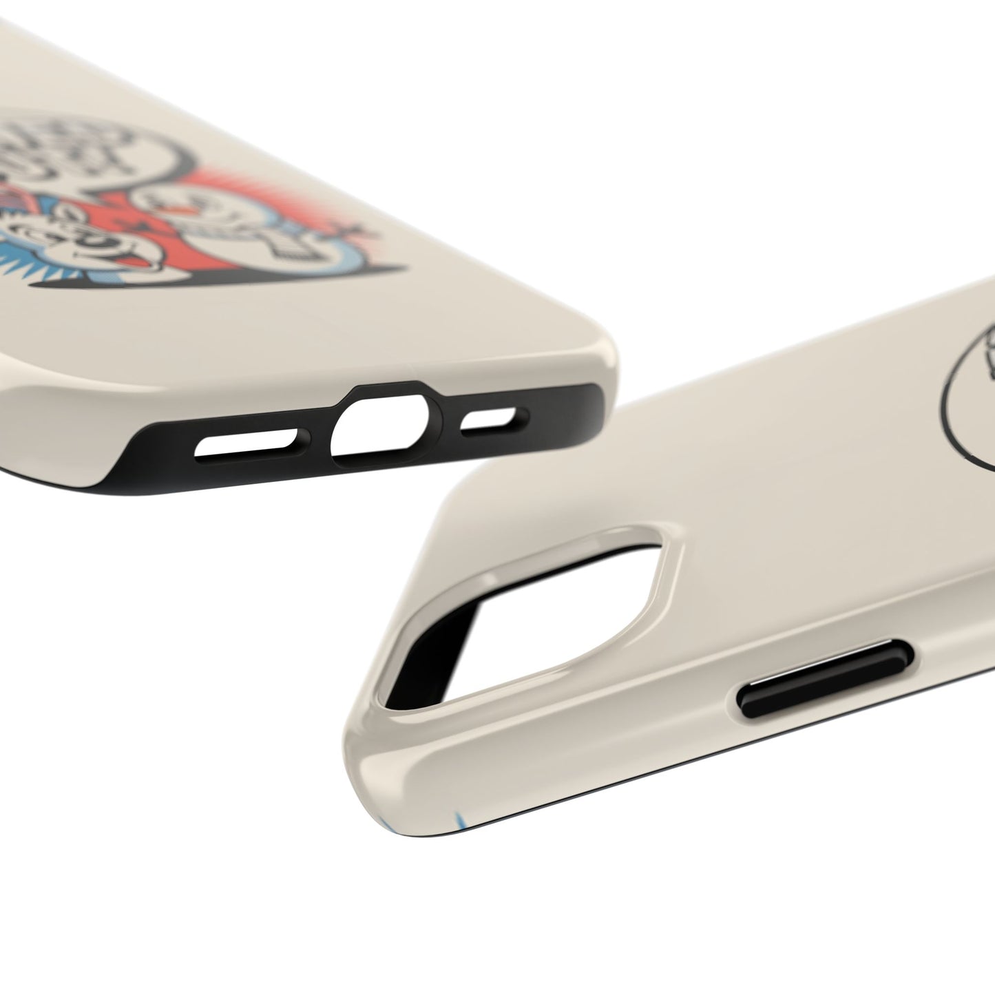 Snowman & Reindeer Tough Phone Case - Snowed Out Holiday Design