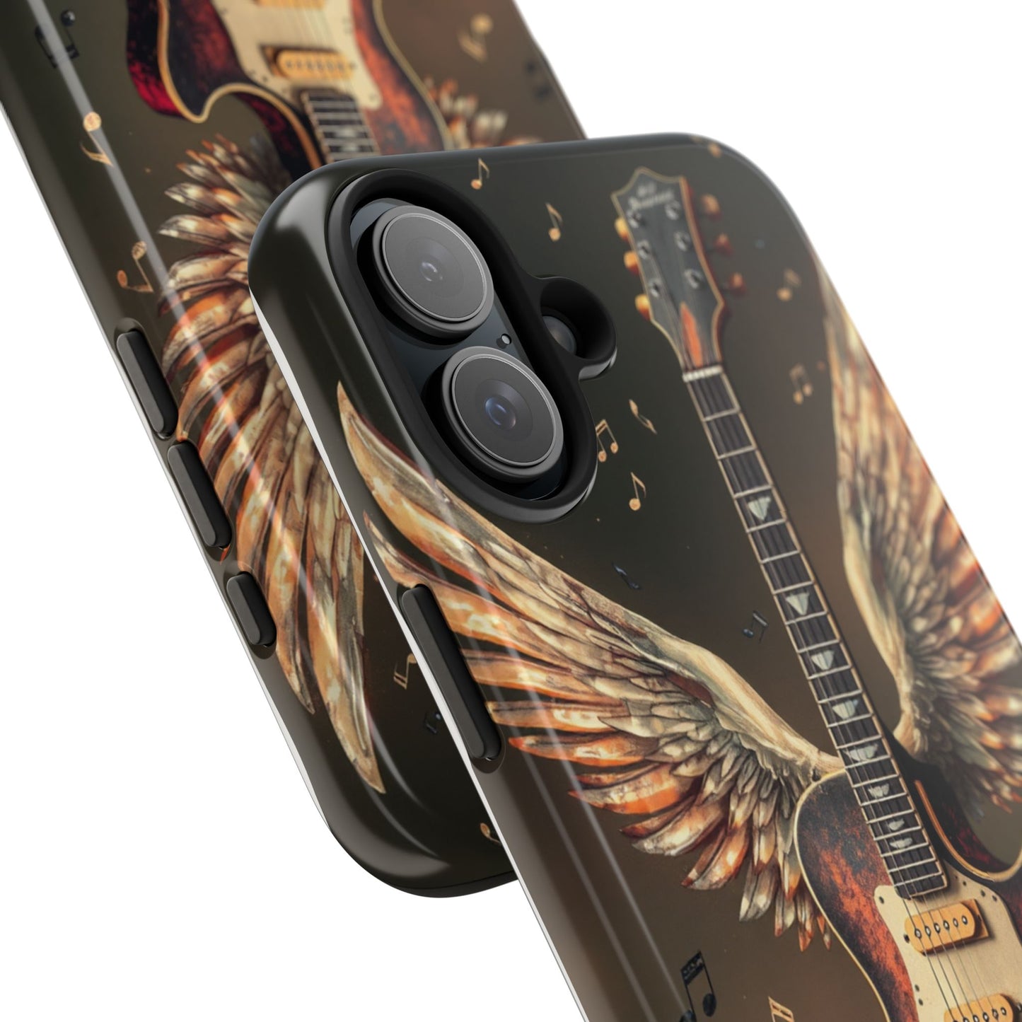 Inspirational Guitar Wing Phone Case - Tough Protection for Music Lovers