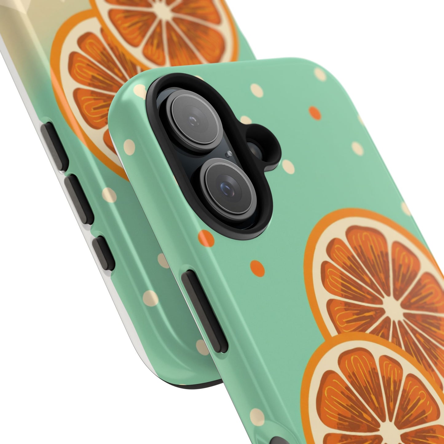 Citrus Vibe Tough Phone Case - Fun Orange Slice Design