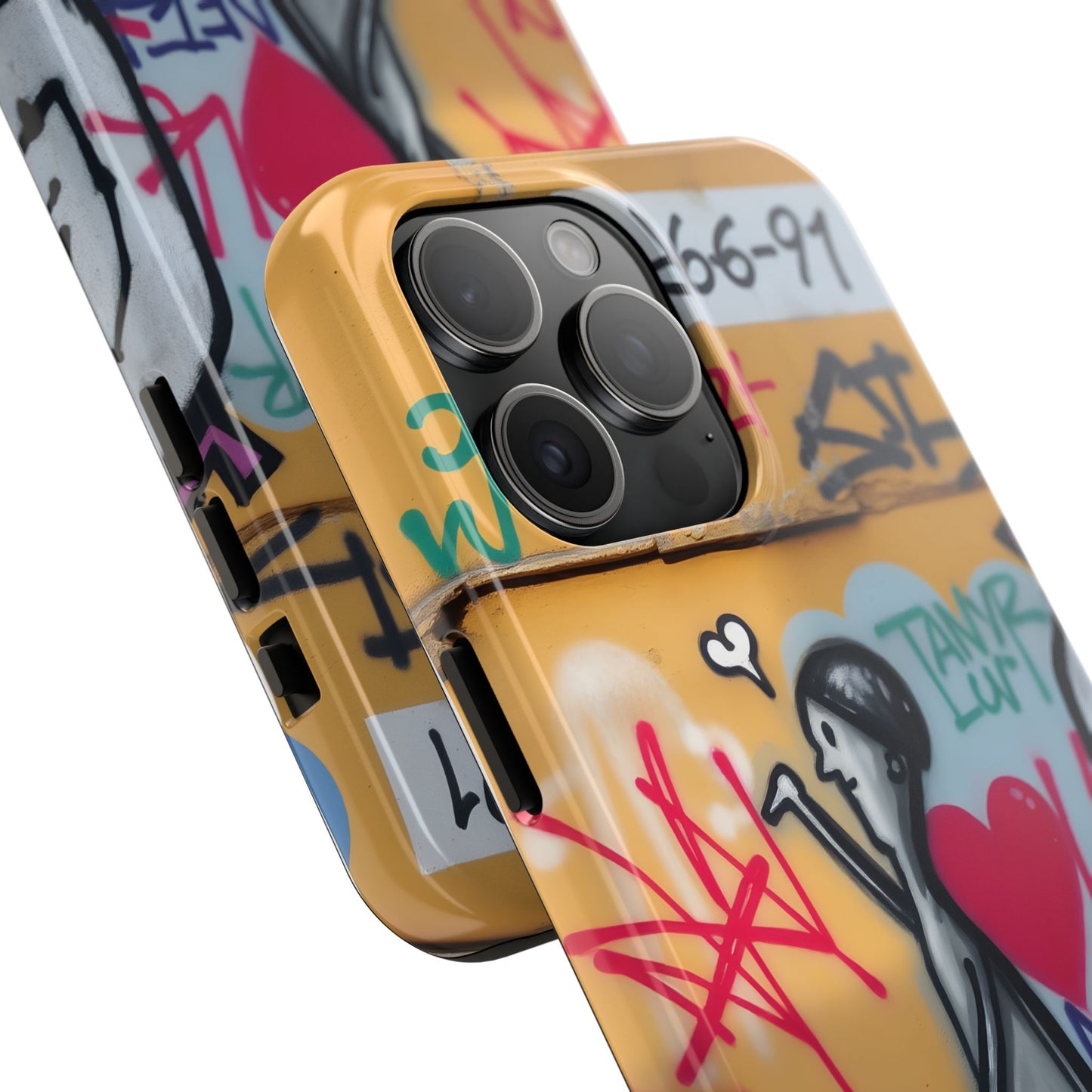 Urban Cupid Graffiti Tough Phone Case - Durable Protection with Street Art Vibe - for iPhone