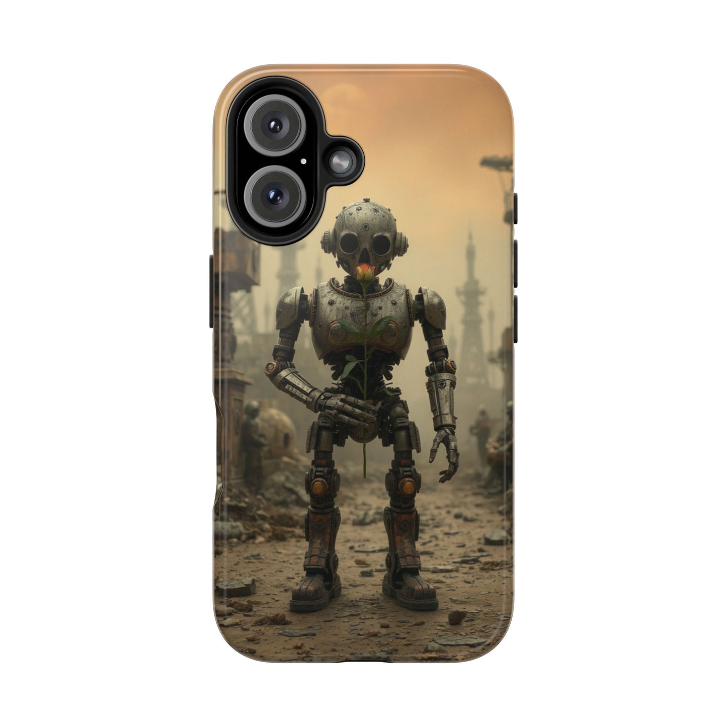 Robotic Sentinel Tough Phone Case - Durable Protector for Sci-Fi Lovers