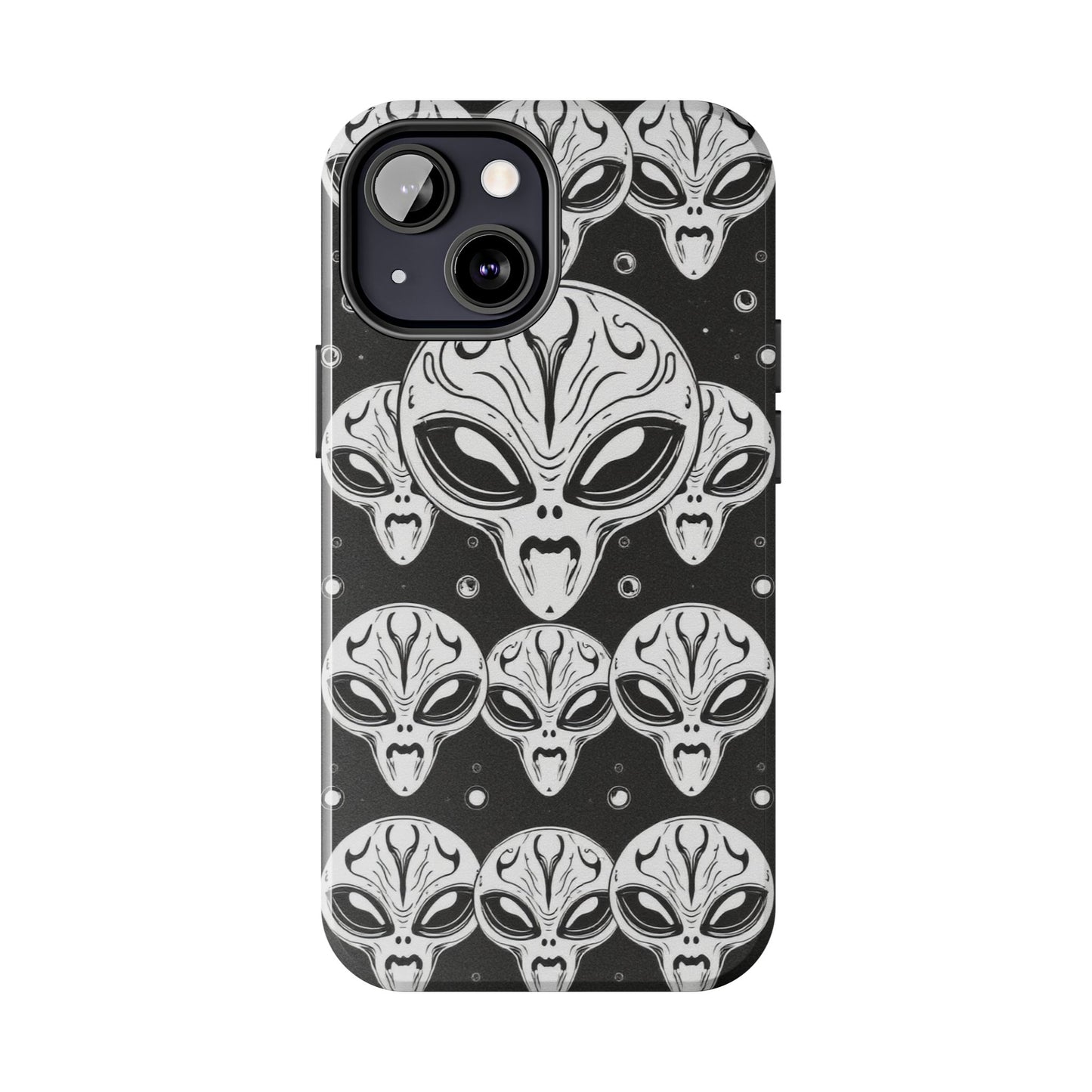 Alien Pattern Tough Phone Case - Durable Protection with Out-of-This-World Design