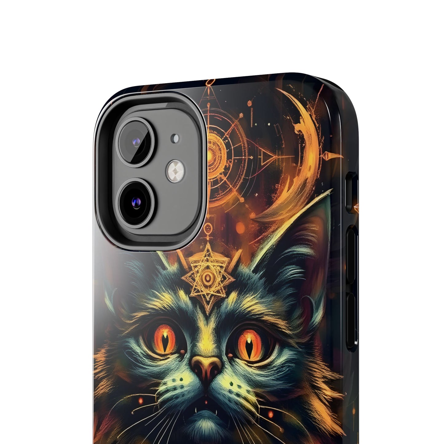 Mystical Cat Queen Tough Phone Case – Unique Protection for Cat Lovers - for iPhone