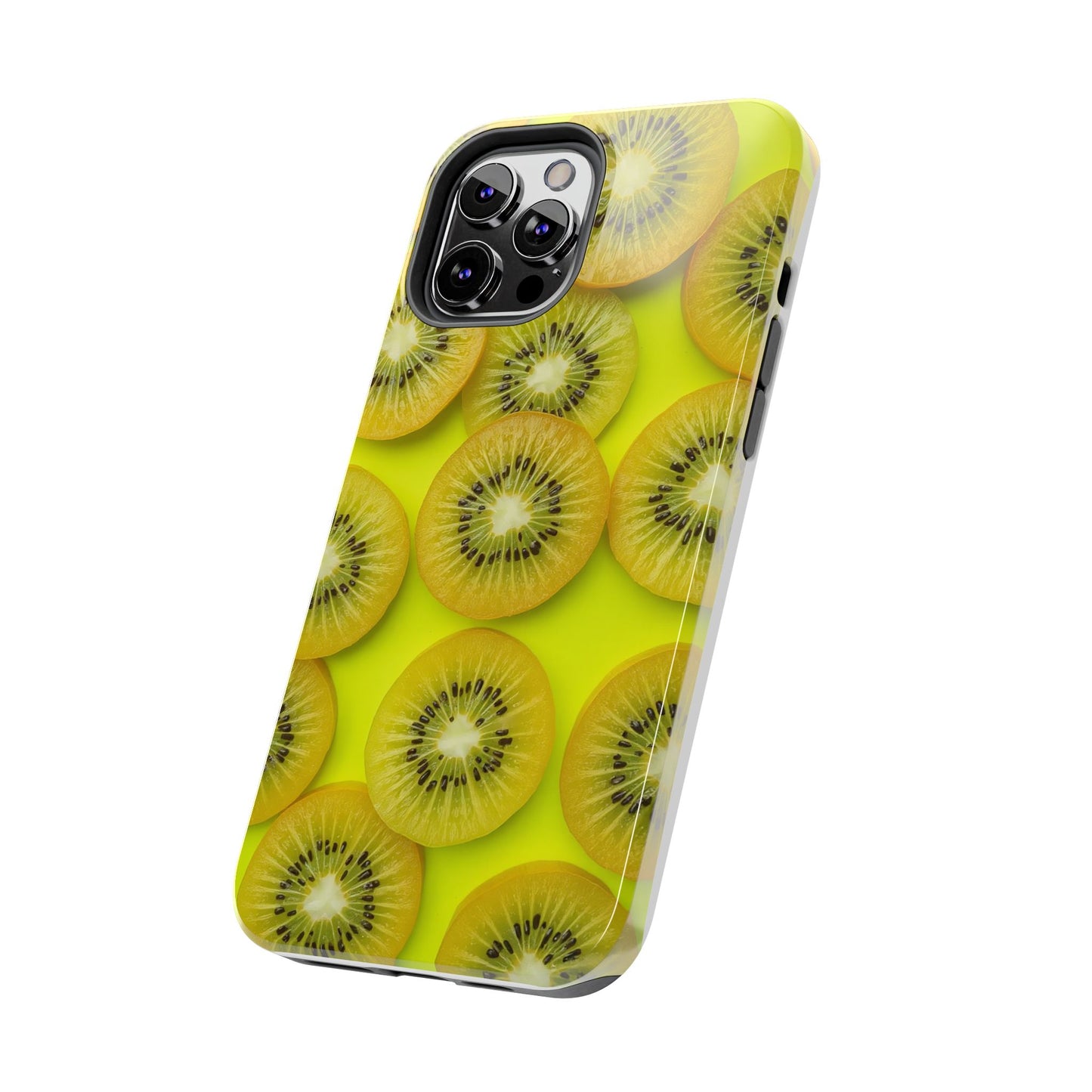 Vibrant Kiwi Tough Phone Case - Bright Yellow Design for Fruit Lovers