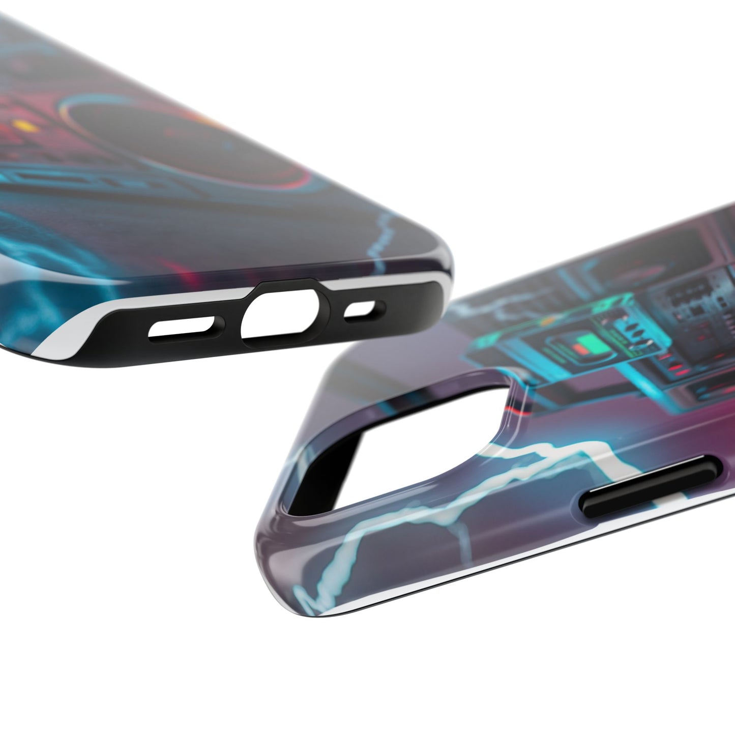 Retro Boombox Tough Phone Case – Vibrant Protection for Music Lovers