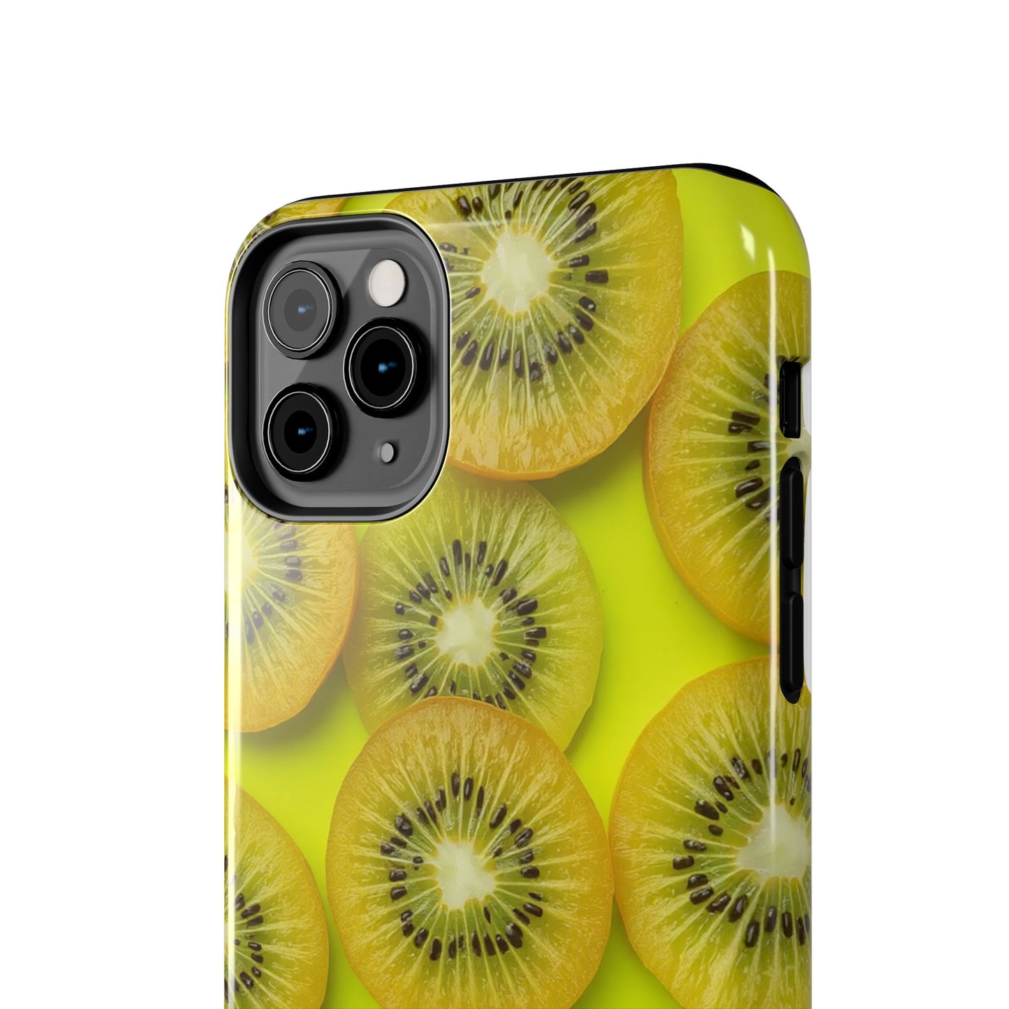 Vibrant Kiwi Tough Phone Case - Bright Yellow Design for Fruit Lovers
