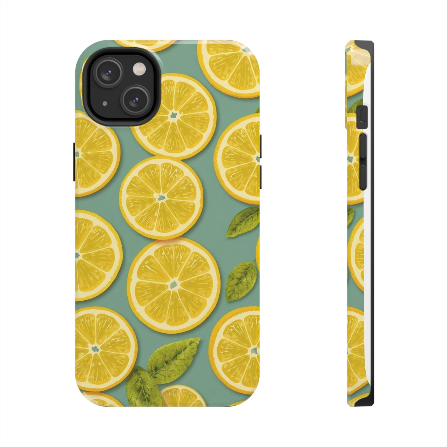 Tough Lemon Pattern Phone Case - Vibrant Citrus Design for Summer Vibes - for iPhone