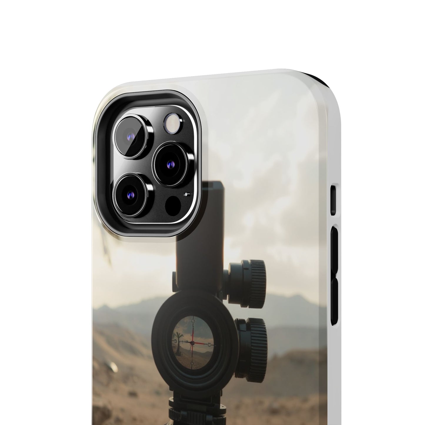 Tough Phone Case with Sniper Scope Design - Durable & Stylish Protection for Outdoors Enthusiasts