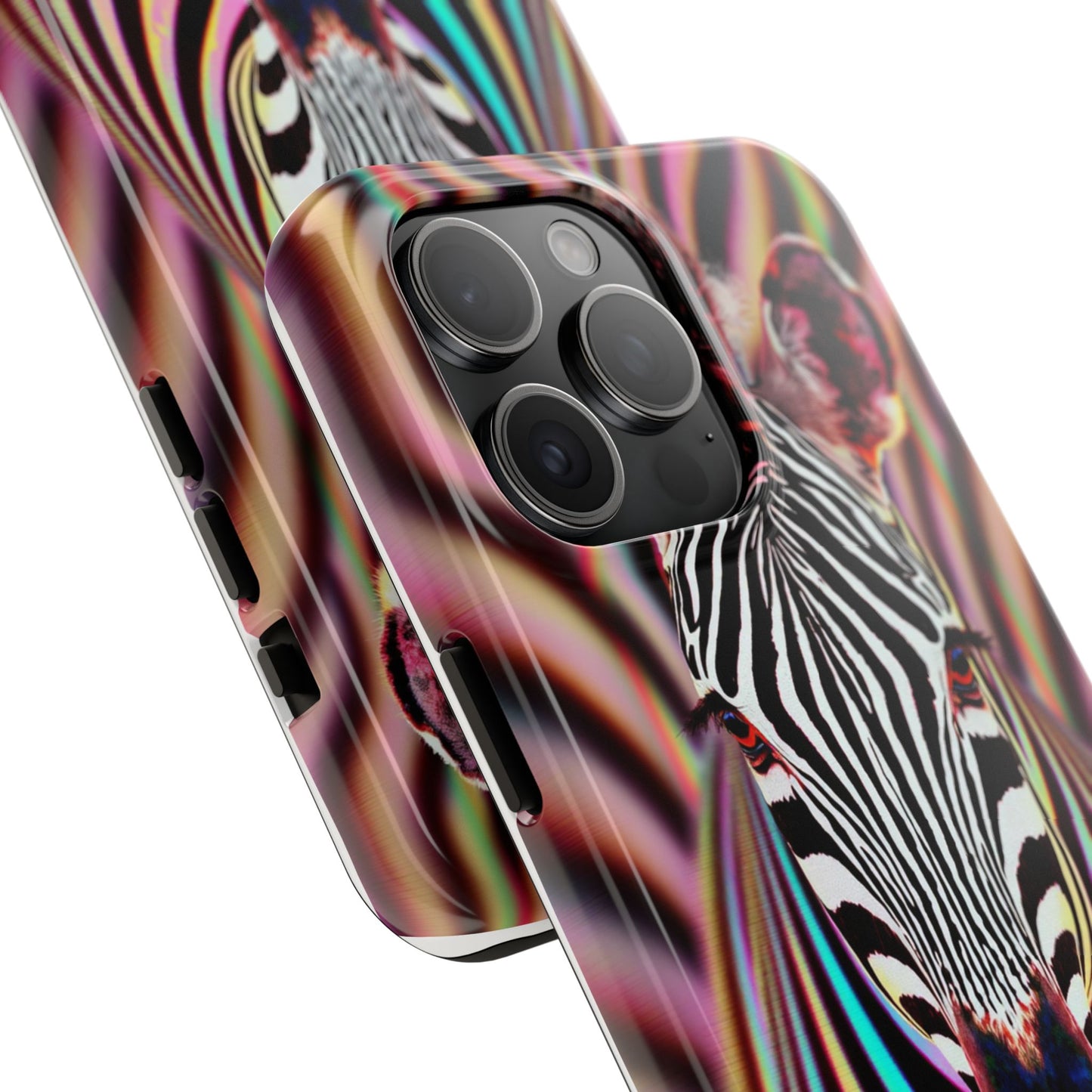 Vibrant Zebra Tough Phone Case - Unique Animal Design for Wild Spirit
