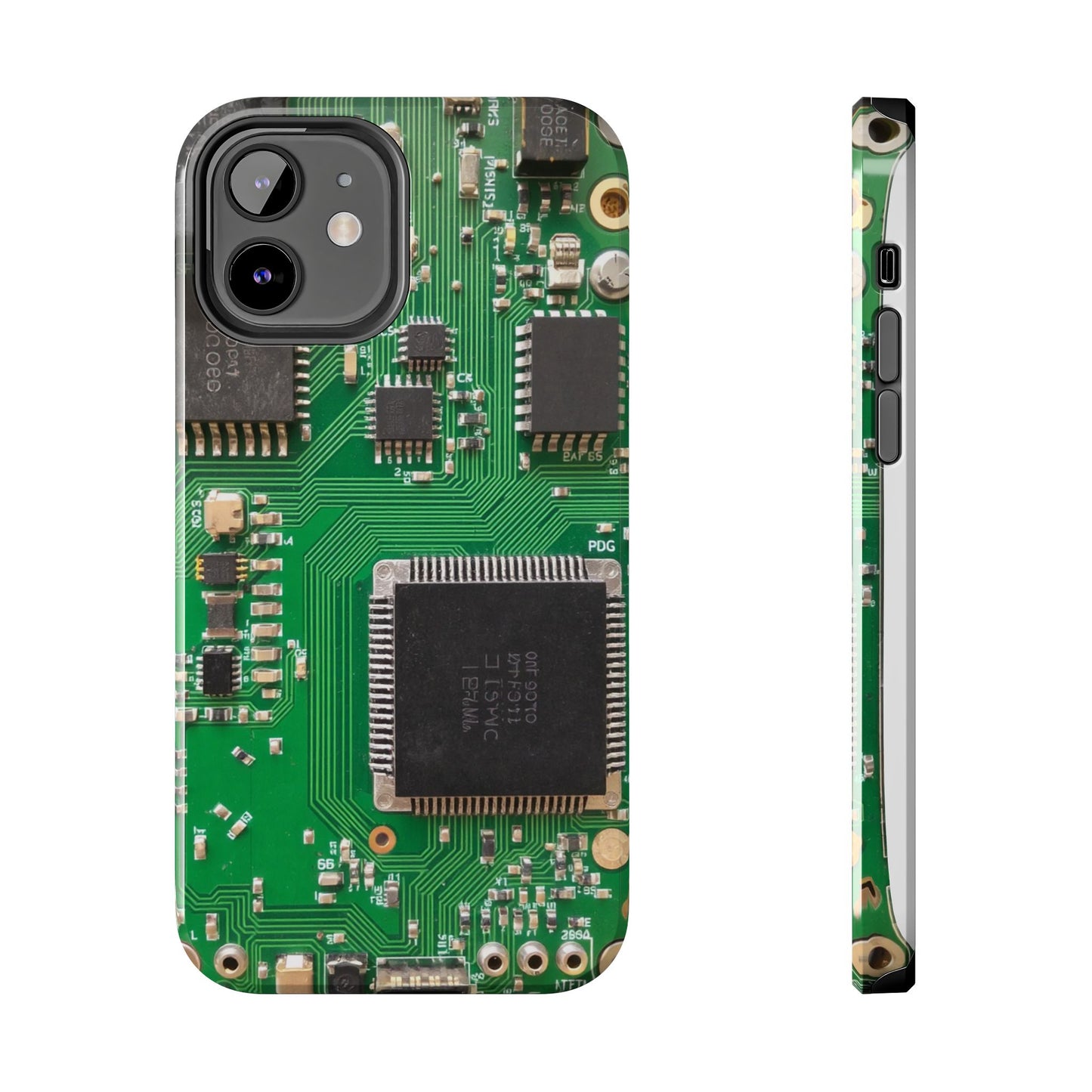 Circuit Board Tough Phone Case - Durable Tech Design