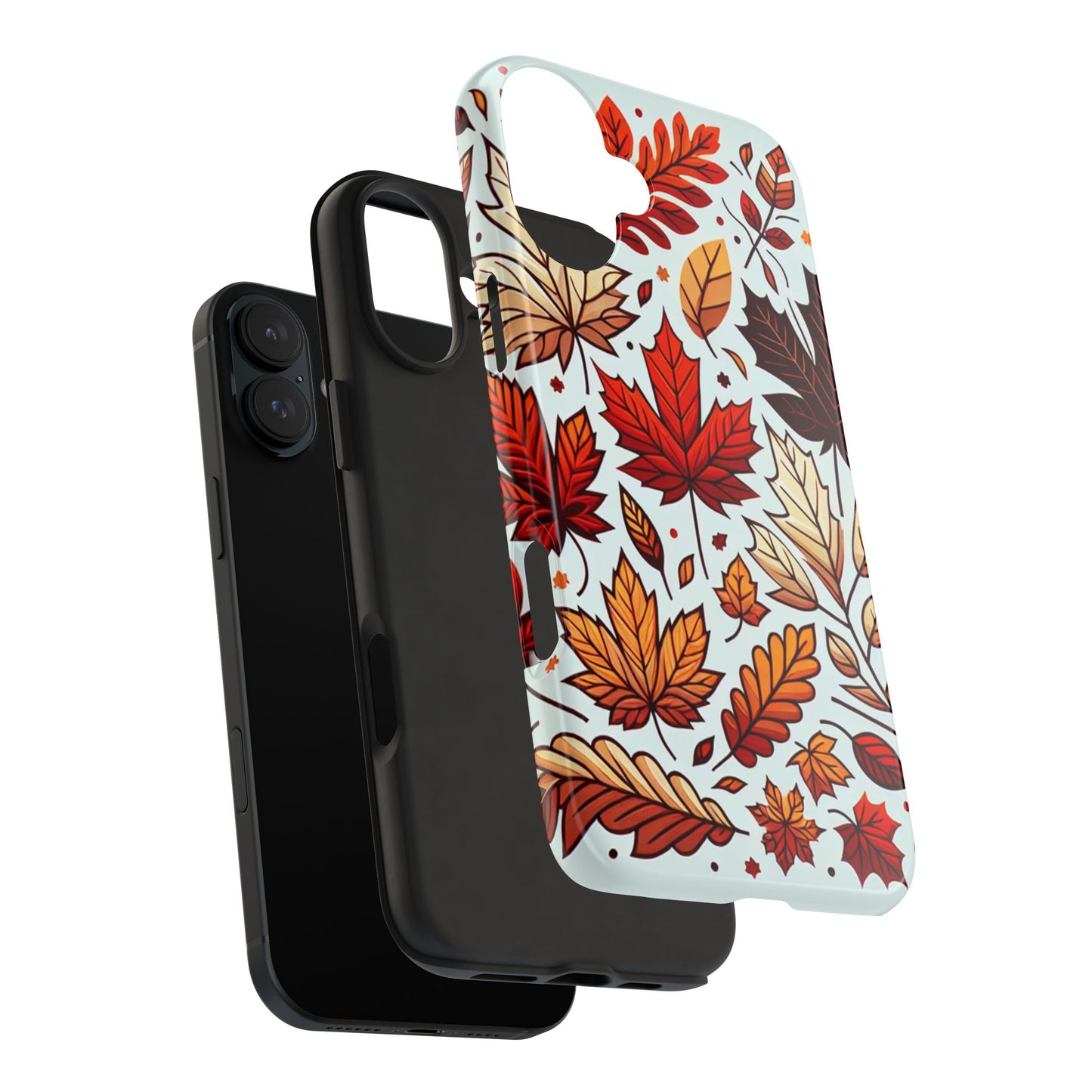 Autumn Leaves Tough Phone Case - Leaves Pattern - for iPhone