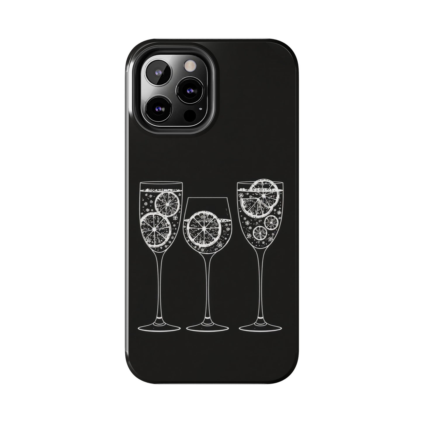 Stylish Tough Phone Cases with Citrus Glass Design, Protective Cases for Parties, Summer Events, and Everyday Use
