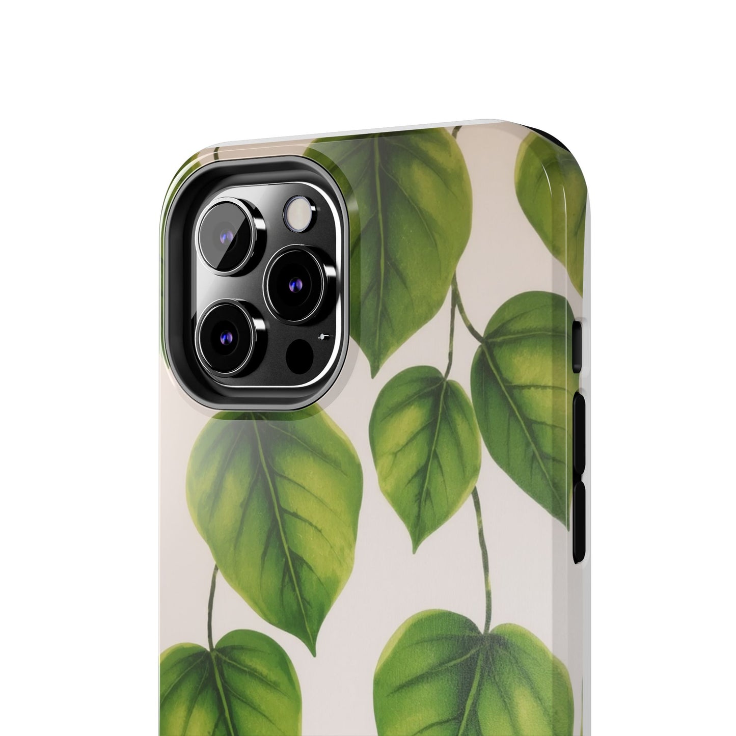 Tough Phone Cases with Green Leaf Design | Eco-Friendly Protection for Nature Lovers