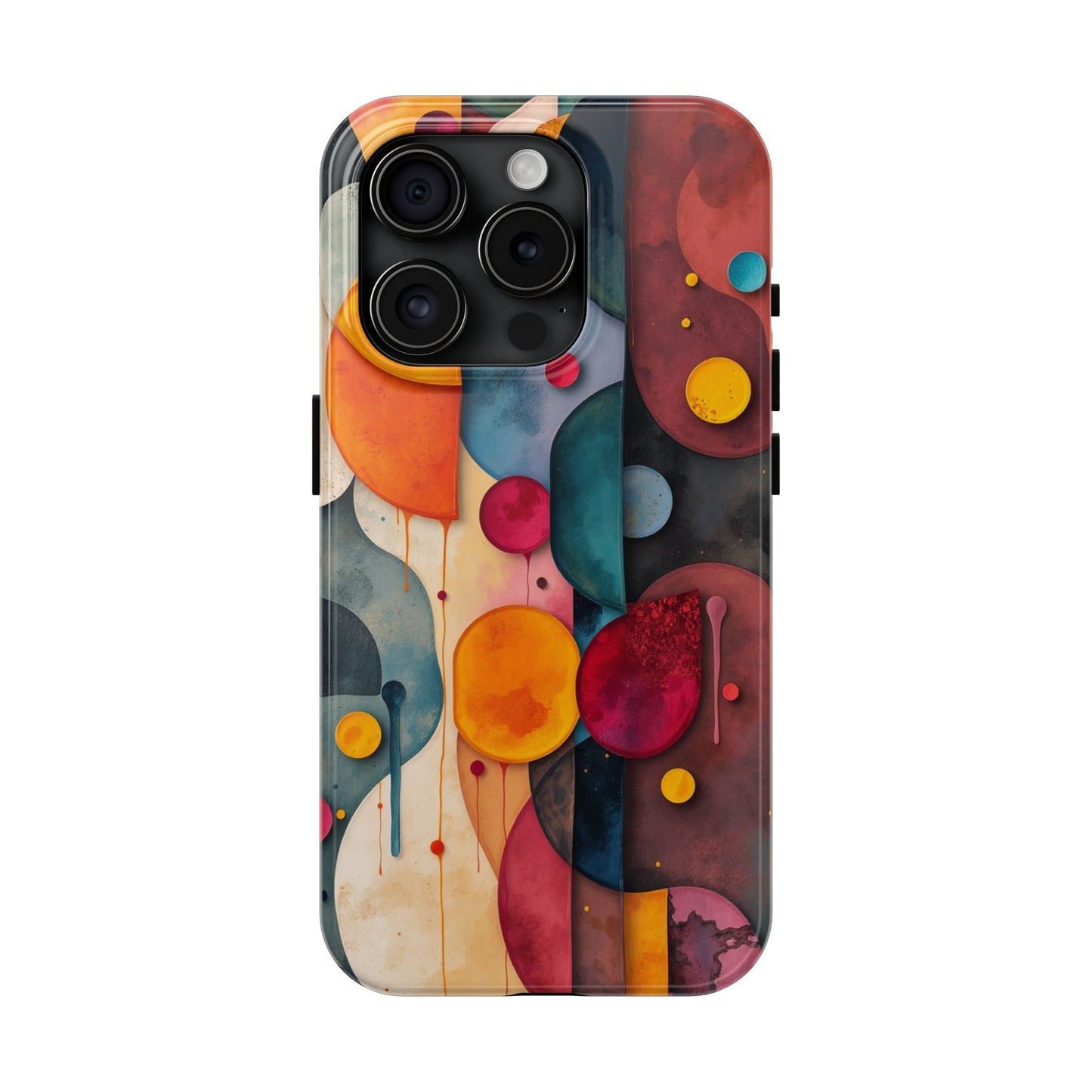 Artistic Tough Phone Cases - Colorful Abstract Design for Trendy Protection - for iPhone